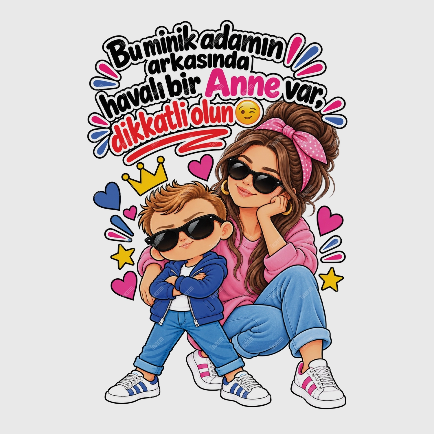 Bu Minik Adamın Arkasında Havalı Bir Anne Var Dikkatli Olun - Bebek Body Zıbın