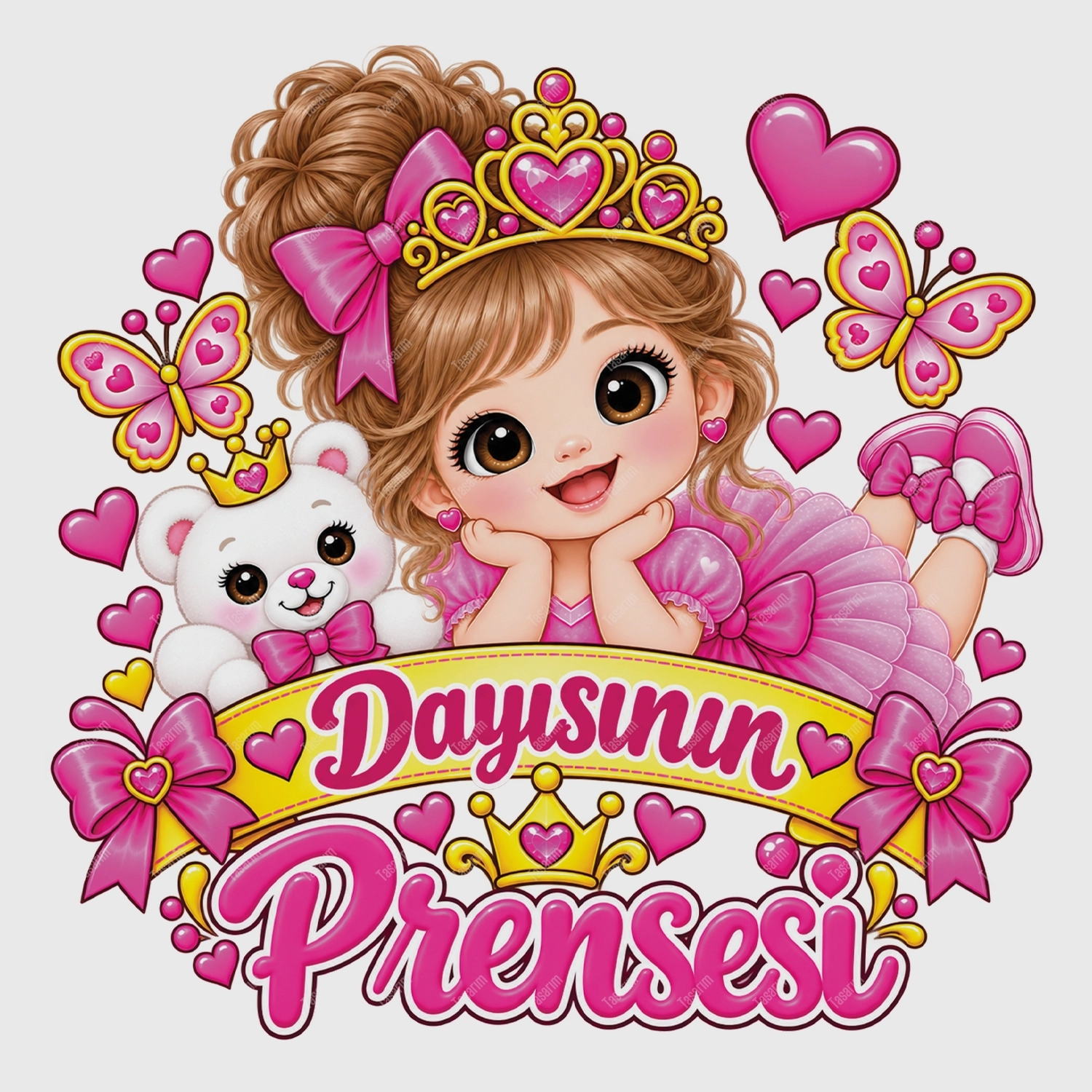 Dayısının Prensesi - Bebek Body Zıbın