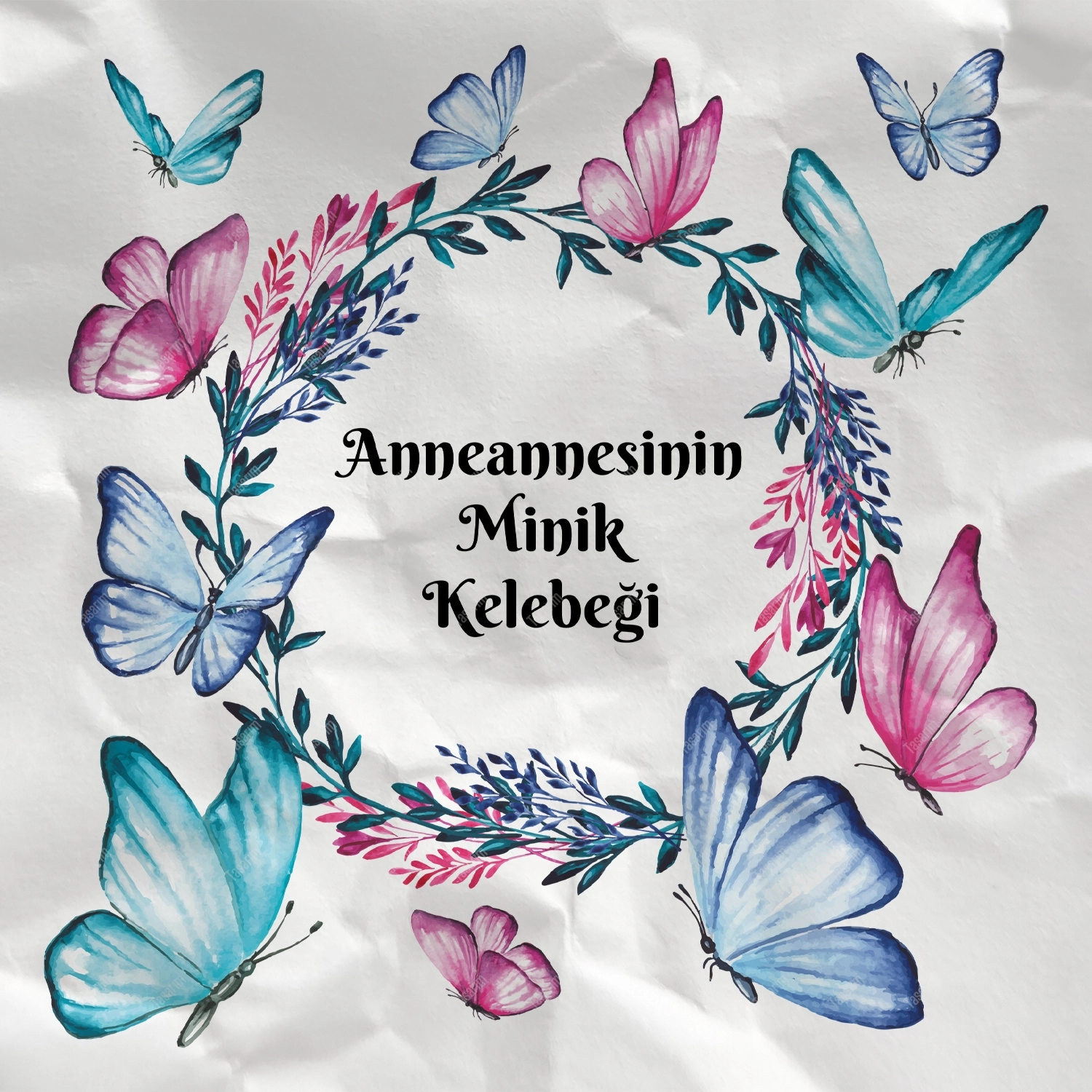 Anneannesinin Minik Kelebeği - Bebek Body Zıbın