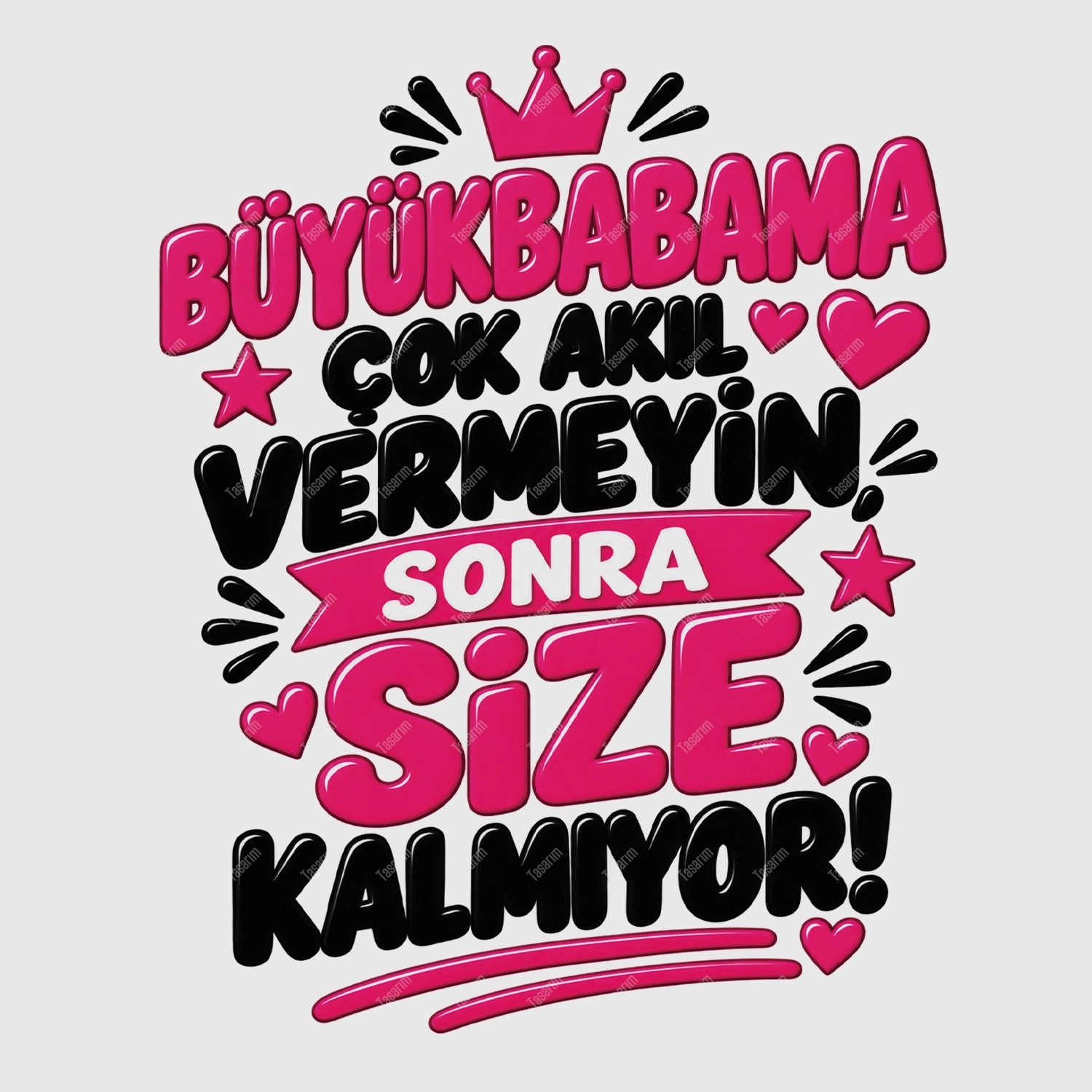 Büyükbabama Çok Akıl Vermeyin Sonra Size Kalmıyor - Bebek Body Zıbın