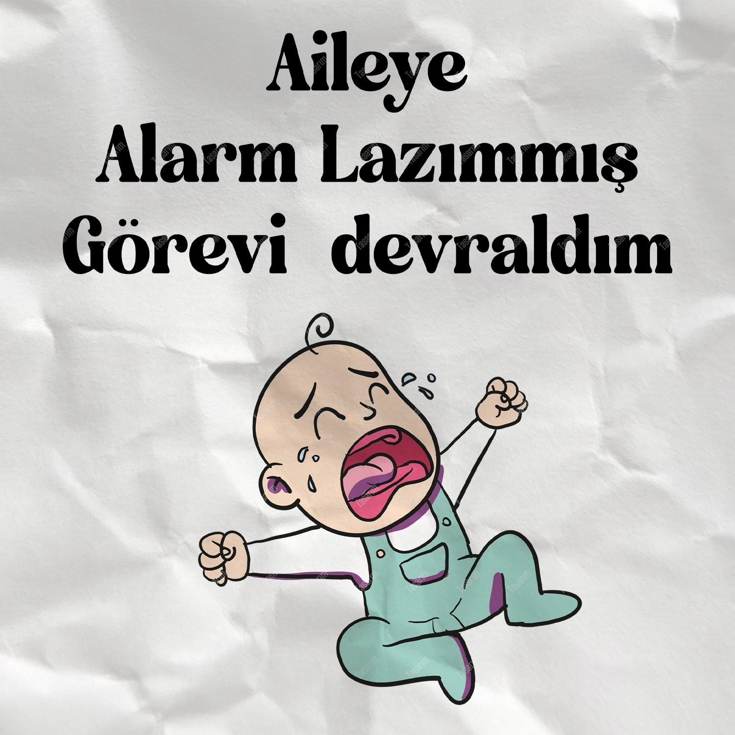 Aileye Alarm Lazımmış Görevi Devraldım - Bebek Body Zıbın
