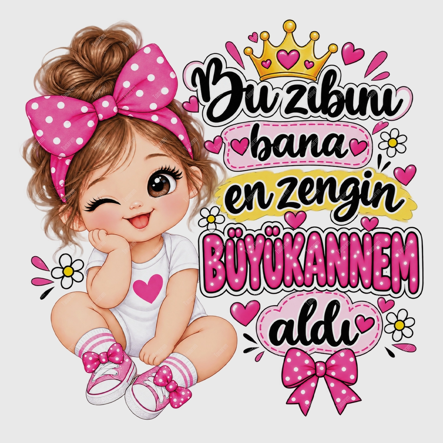 Bu Zıbını Bana En Zengin Büyükannem Aldı - Bebek Body Zıbın