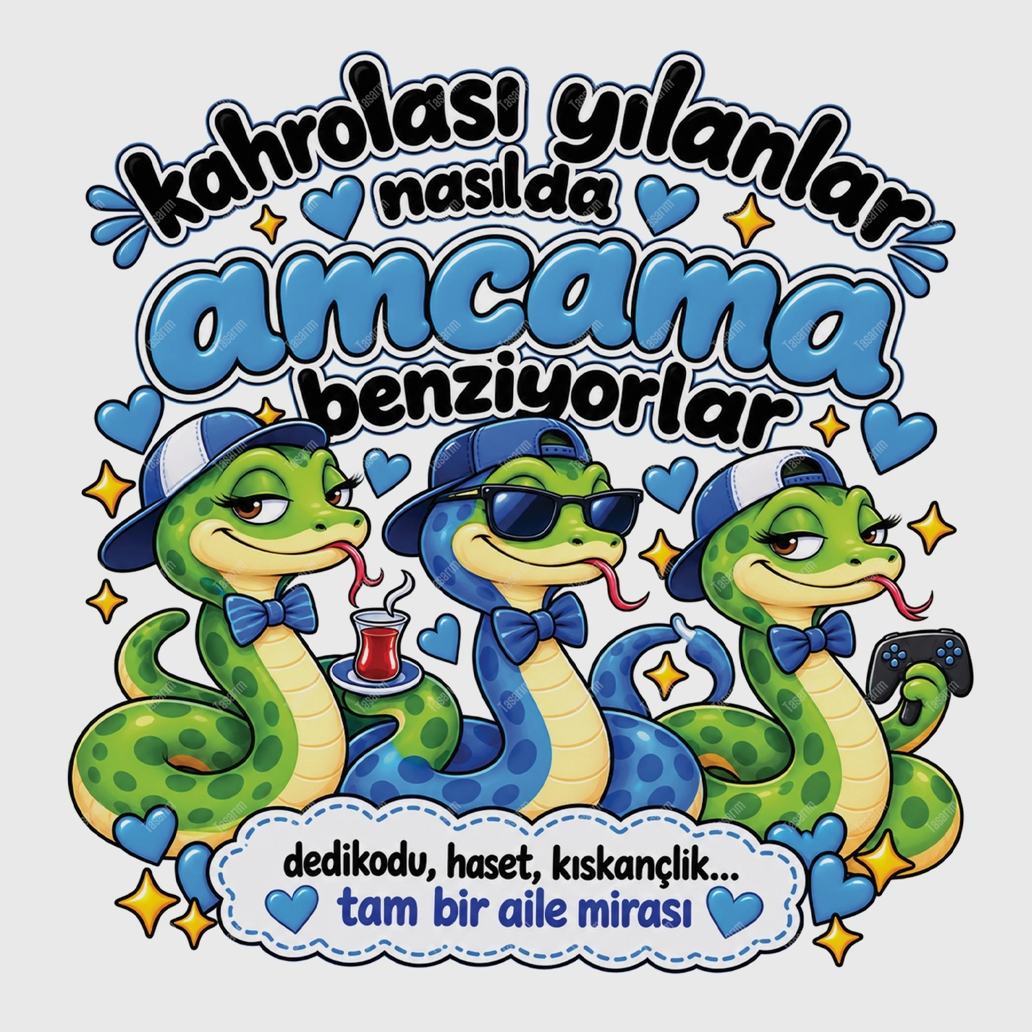 Kahrolası Yılanlar Nasılda Amcama Benziyorlar - Bebek Body Zıbın