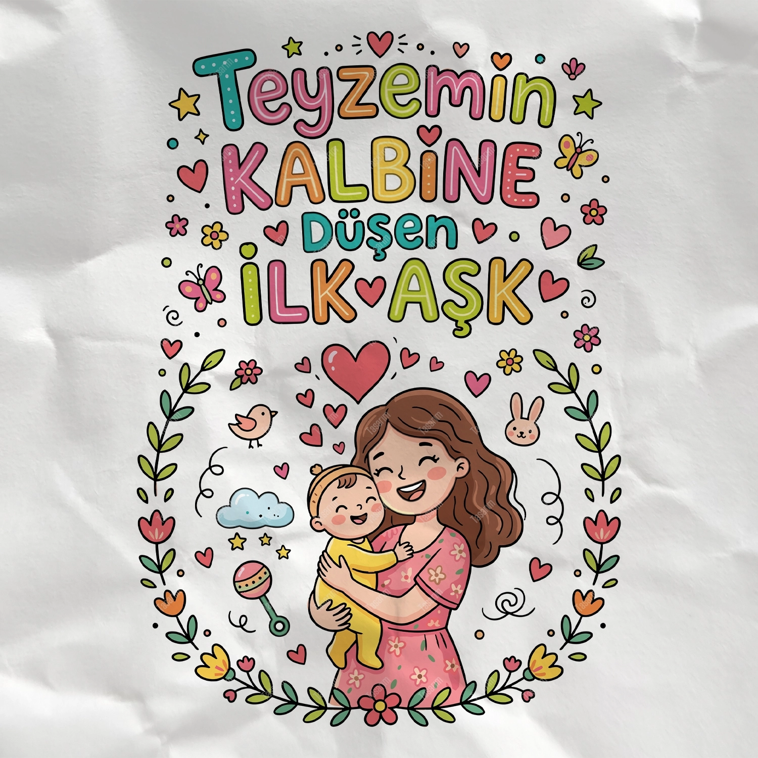 Teyzemin Kalbine Düşen İlk Aşk - Bebek Body Zıbın