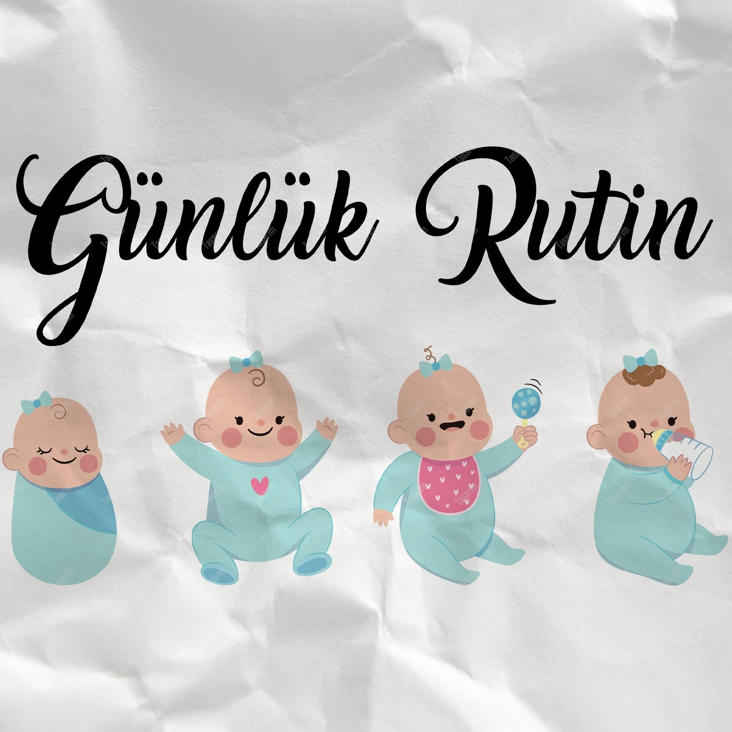 Günlük Rutin - Bebek Body Zıbın