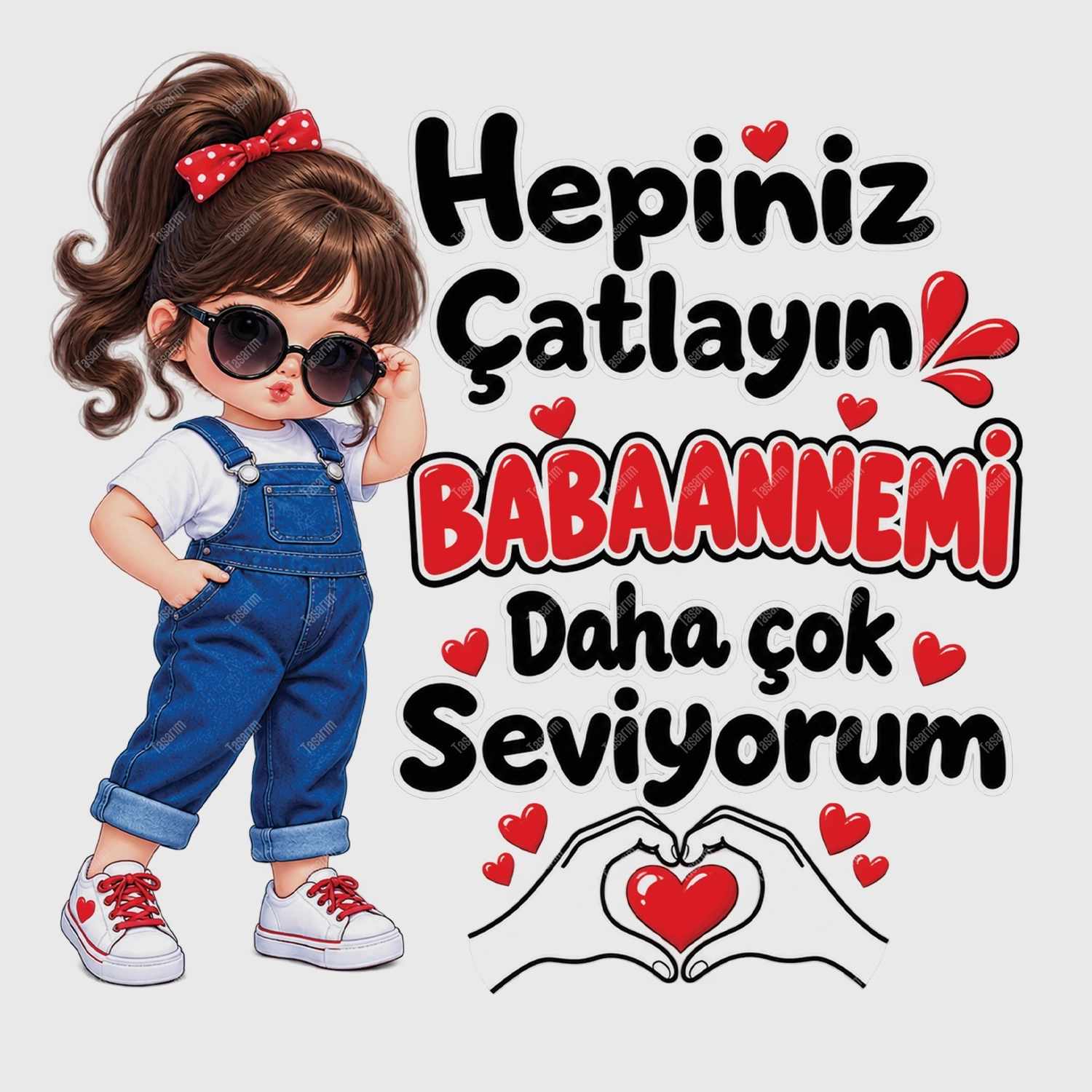 Hepiniz Çatlayın Babaannemi Daha Çok Seviyorum - Bebek Body Zıbın