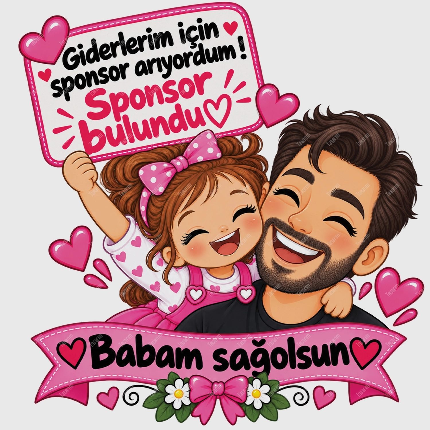 Giderlerim İçin Sponsor Arıyordum Sponsor Bulundu Babam Sağolsun - Bebek Body Zıbın