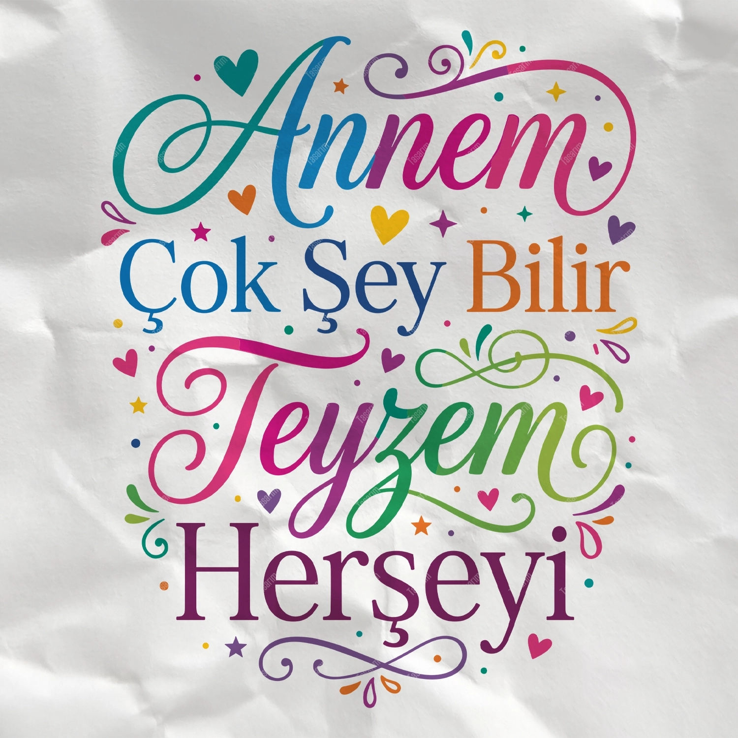 Annem Çok Şey Bilir Teyzem Herşeyi - Bebek Body Zıbın