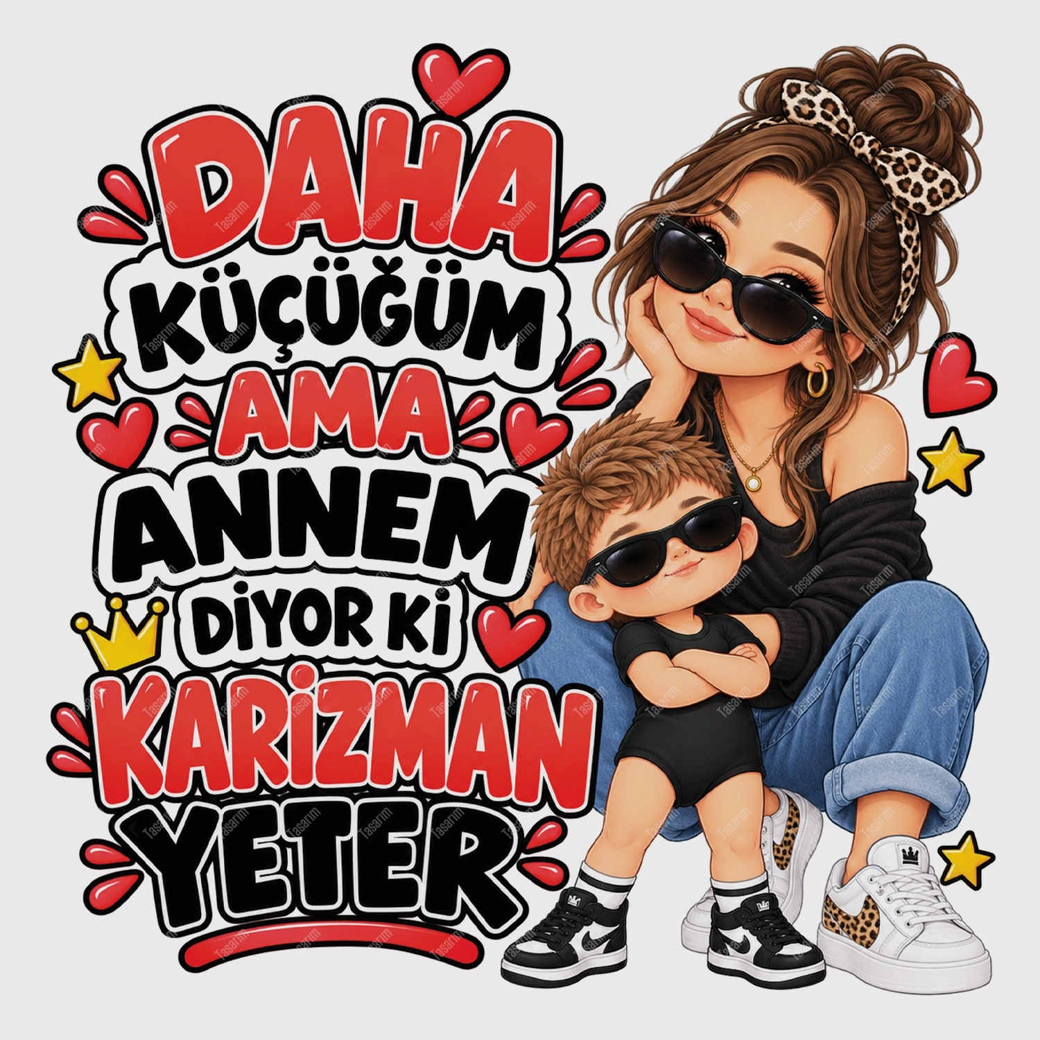 Daha Küçüğüm Ama Annem Diyor Ki Karizman Yeter - Bebek Body Zıbın