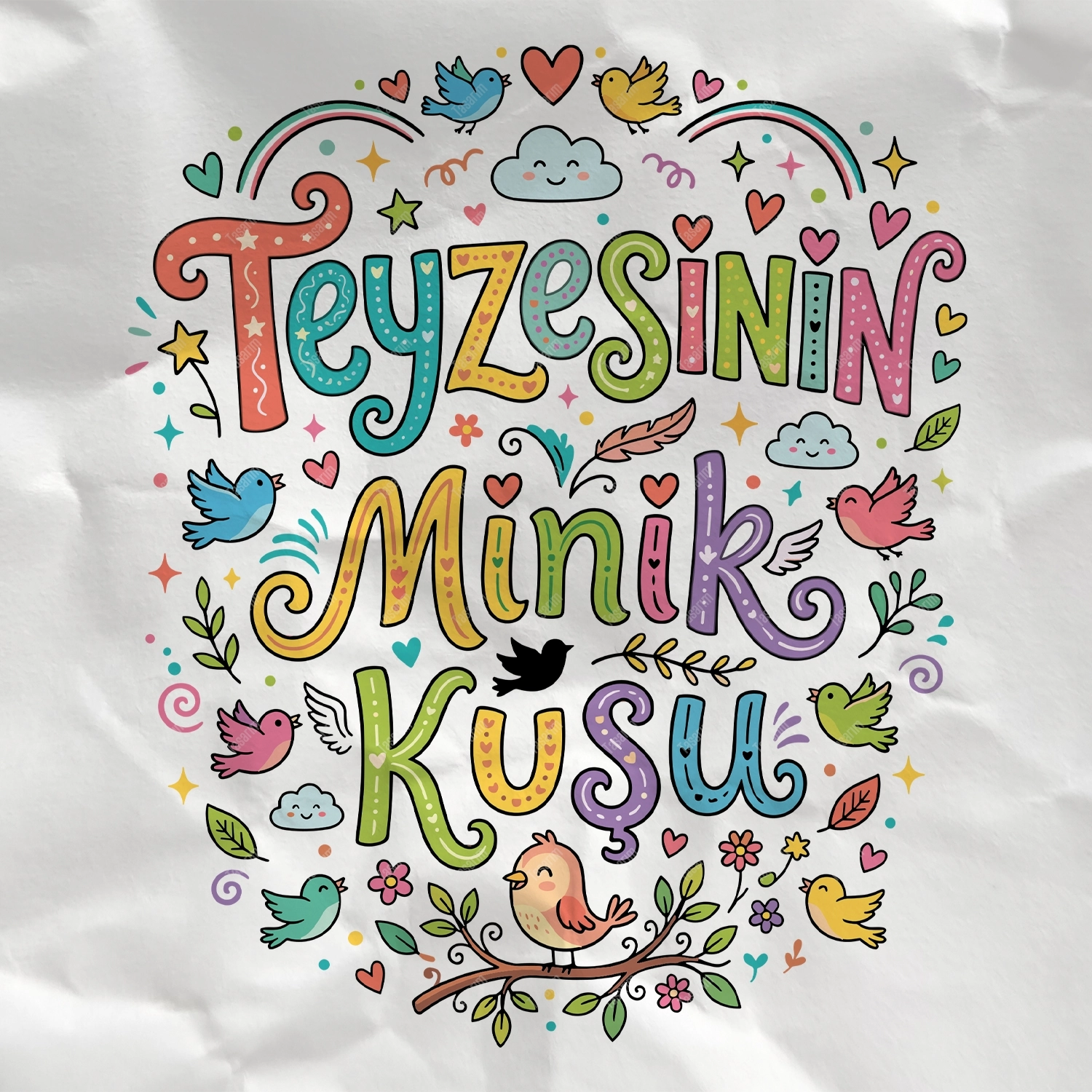 Teyzesinin Minik Kuşu - Bebek Body Zıbın