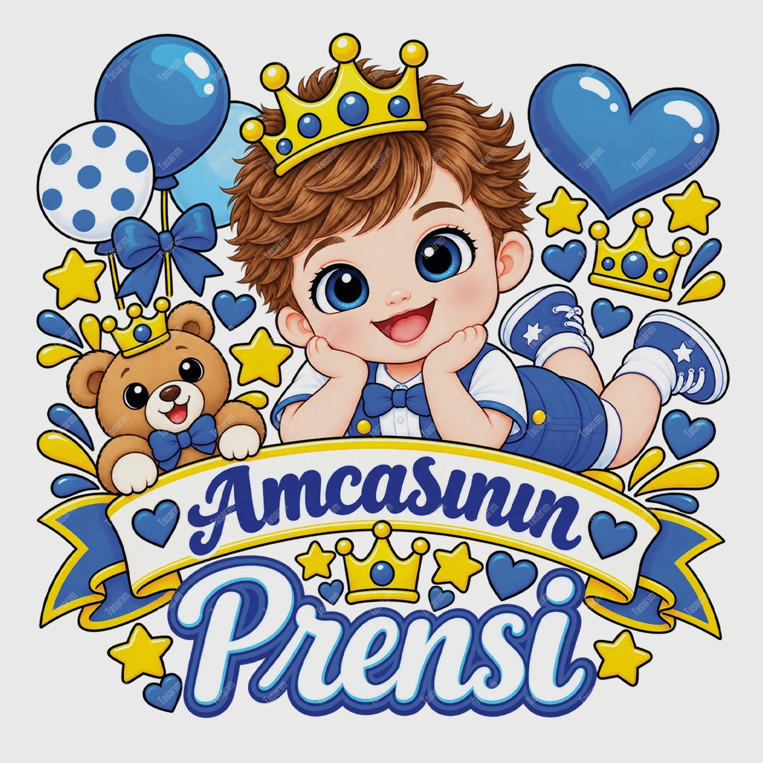 Amcasının Prensi - Bebek Body Zıbın