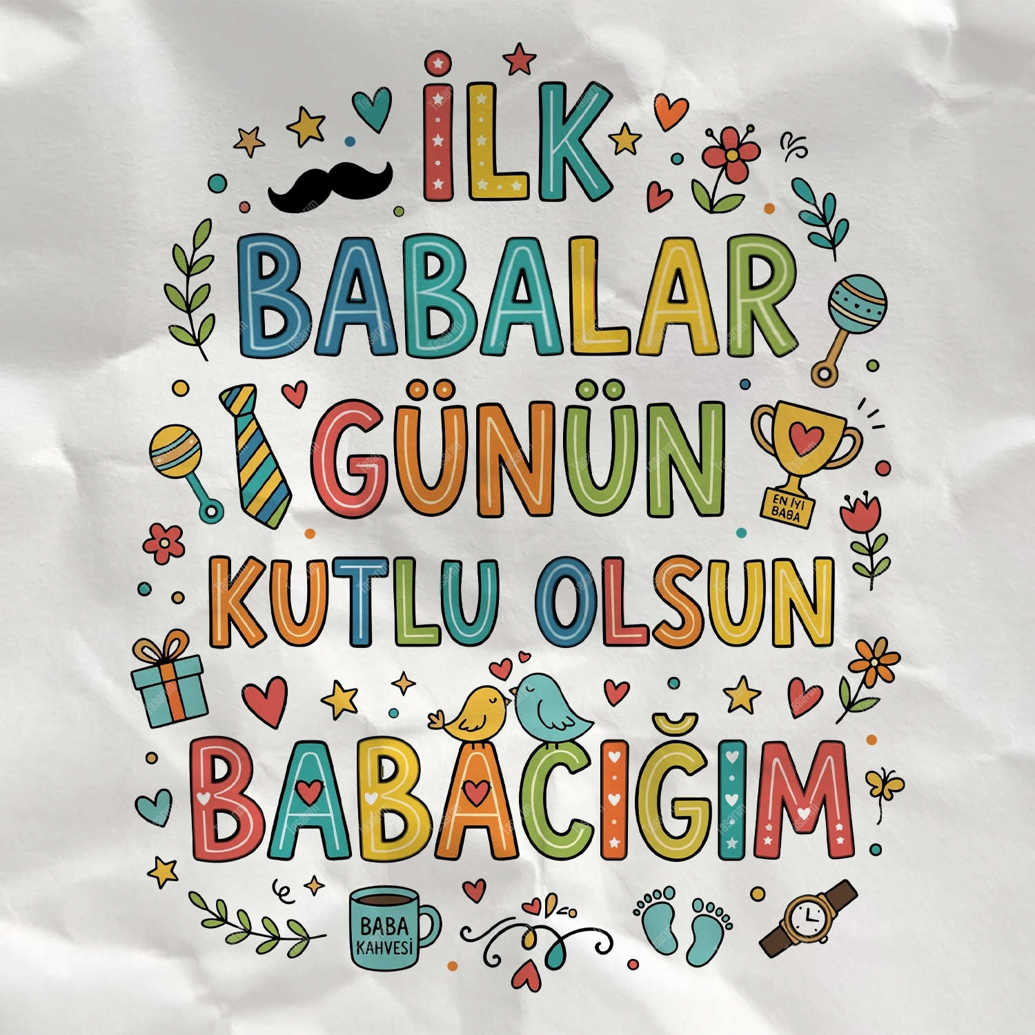 İlk Babalar Günün Kutlu Olsun Babacığım - Bebek Body Zıbın