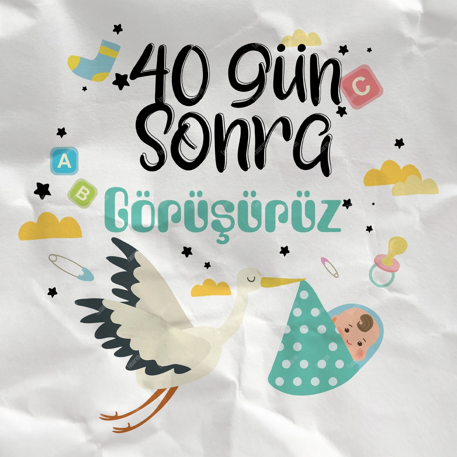40 Gün Sonra Görüşürüz - Bebek Body Zıbın