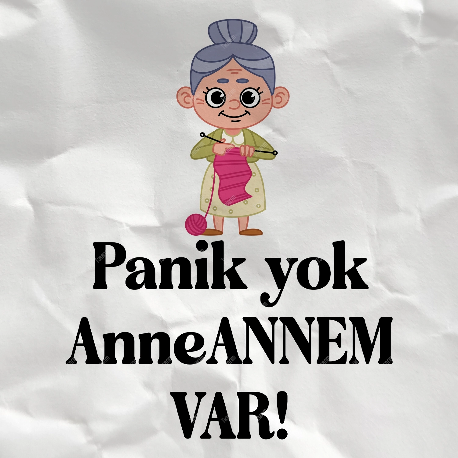Panik Yok Anneannem Var - Bebek Body Zıbın