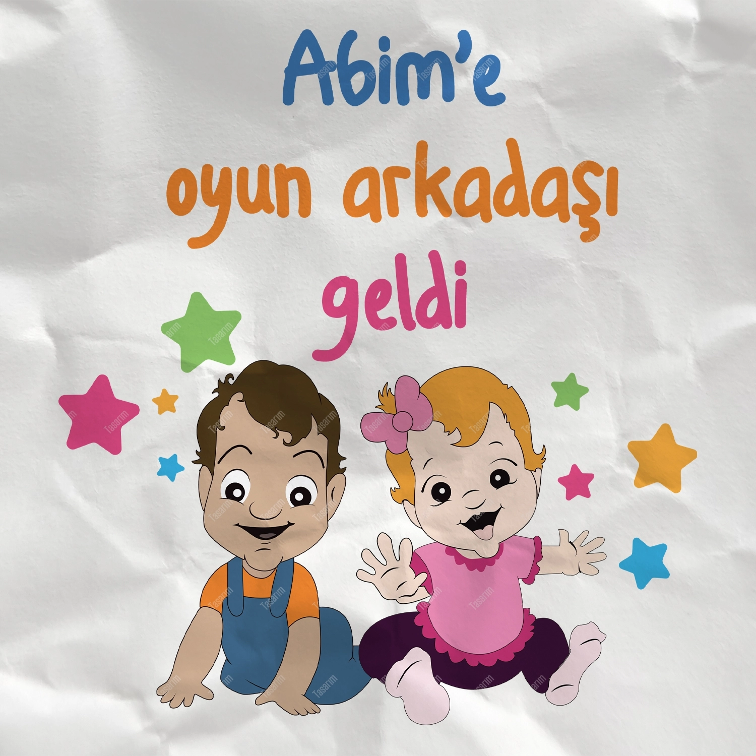 Abim’e Oyun Arkadaşı Geldi - Bebek Body Zıbın