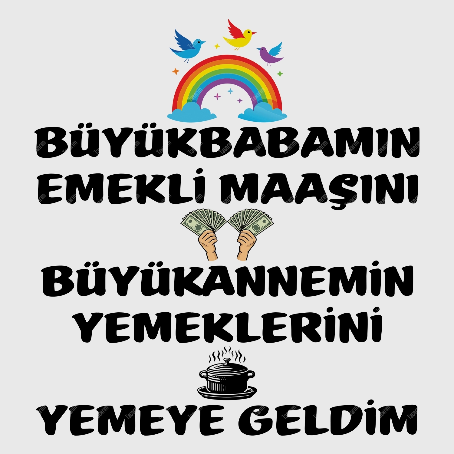 Büyükbabamın Emekli Maaşını Büyükannemin Yemeklerini Yemeye Geldim - Bebek Body Zıbın