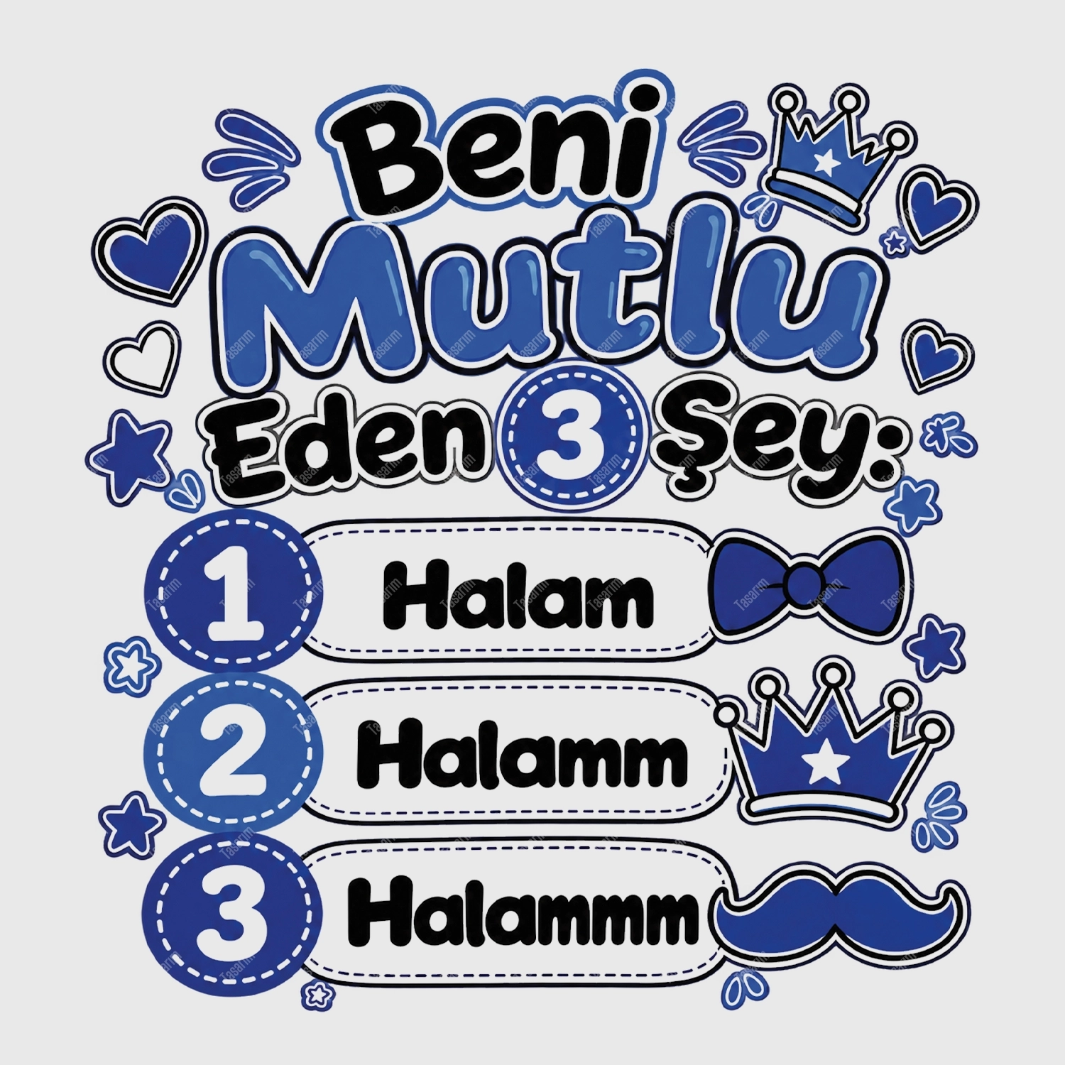 Beni Mutlu Eden 3 Şey Halam - Bebek Body Zıbın