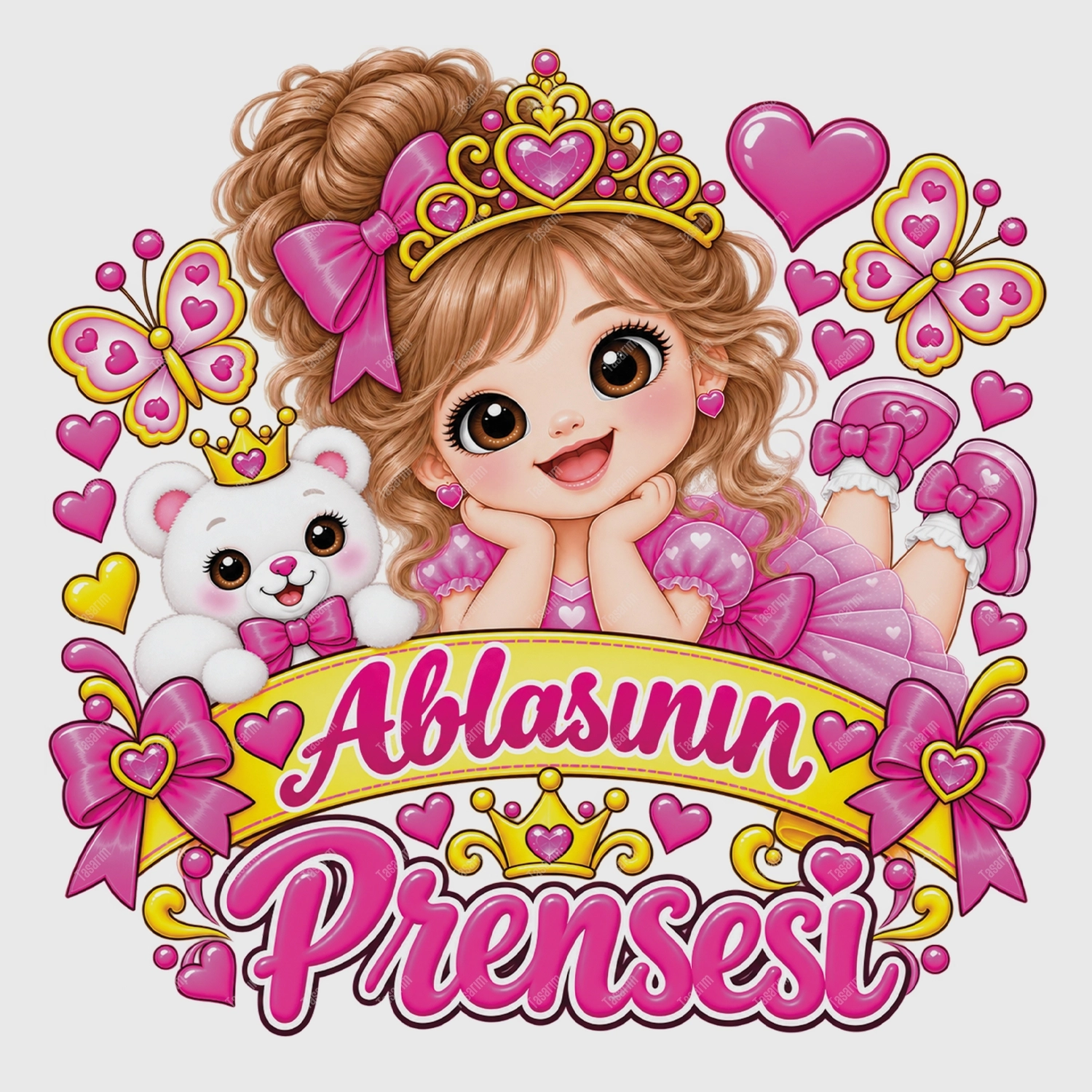 Ablasının Prensesi - Bebek Body Zıbın