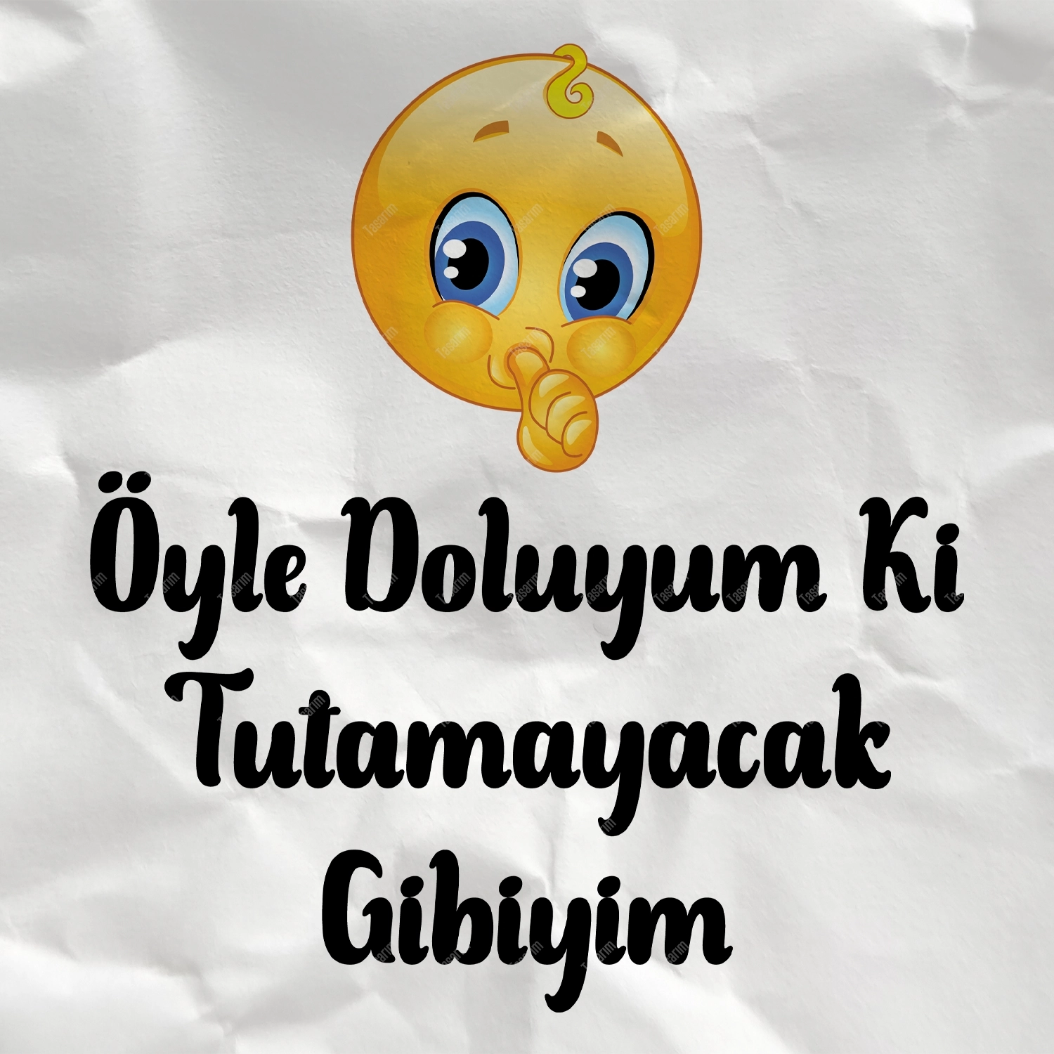 Öyle Doluyum Ki Tutamayacak Gibiyim - Bebek Body Zıbın