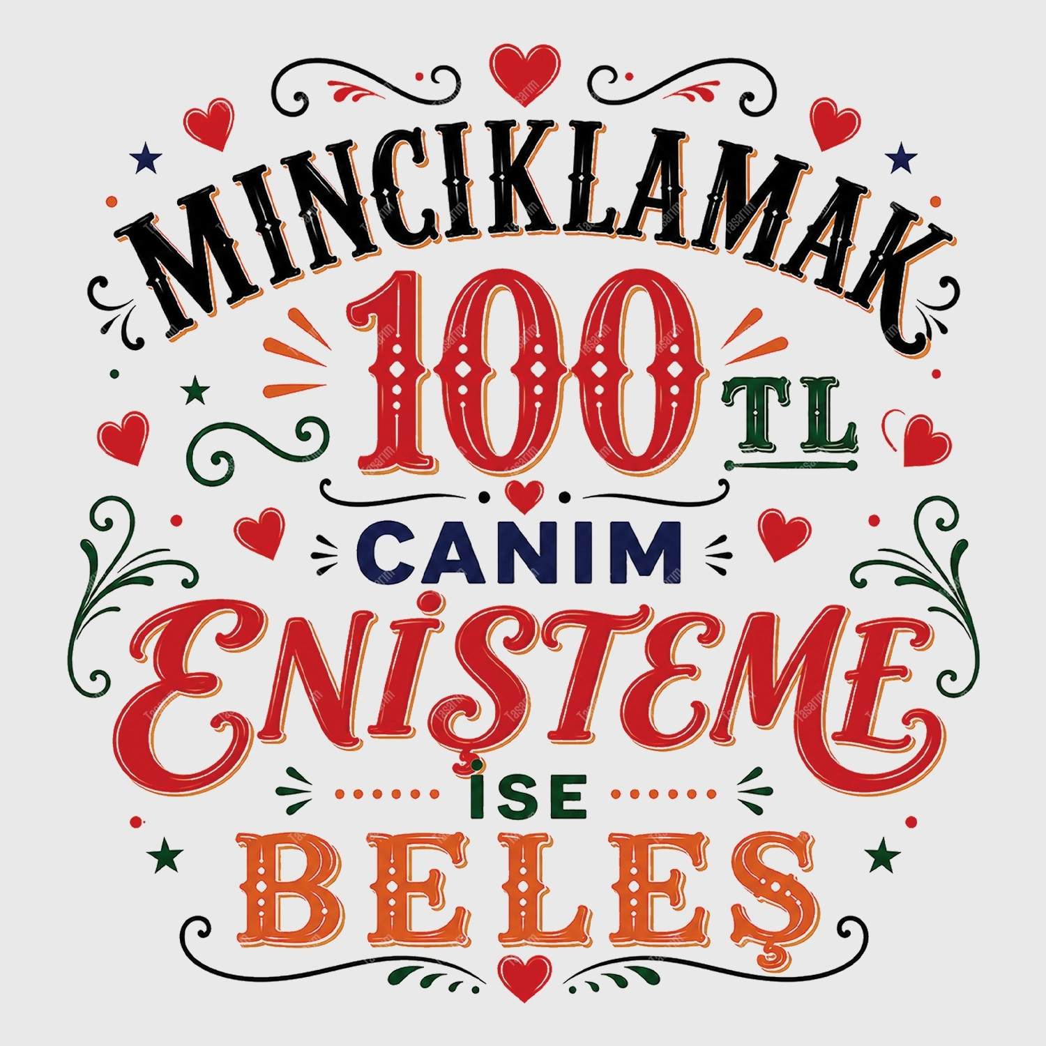 Mıncıklamak 100 TL Canım Enişteme İse Beleş - Bebek Body Zıbın