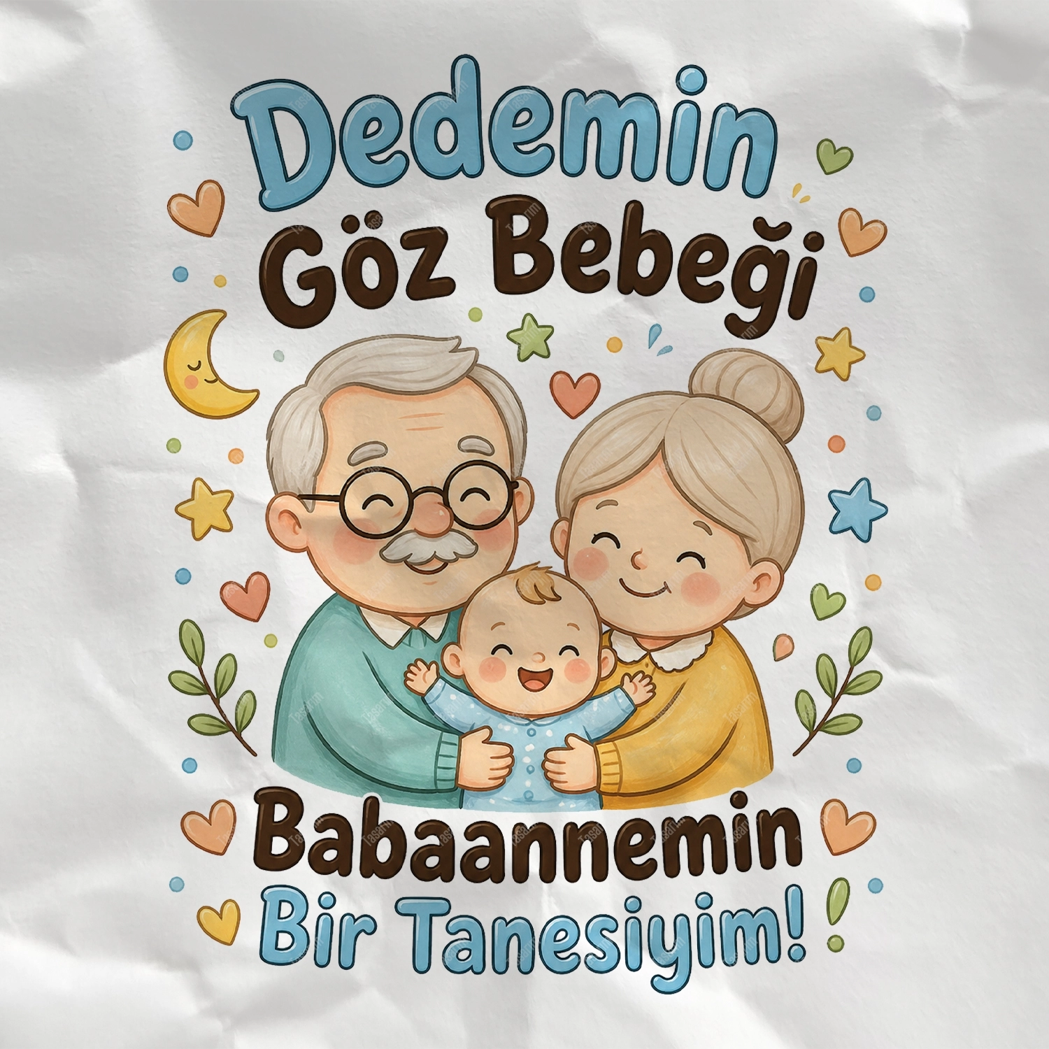 Dedemin Göz Bebeği Babaannemin Bir Tanesiyim! - Bebek Body Zıbın