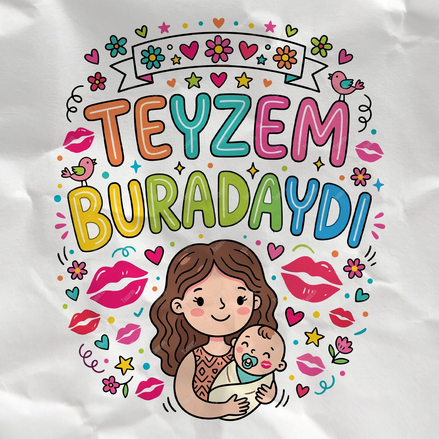 Teyzem Buradaydı - Bebek Body Zıbın