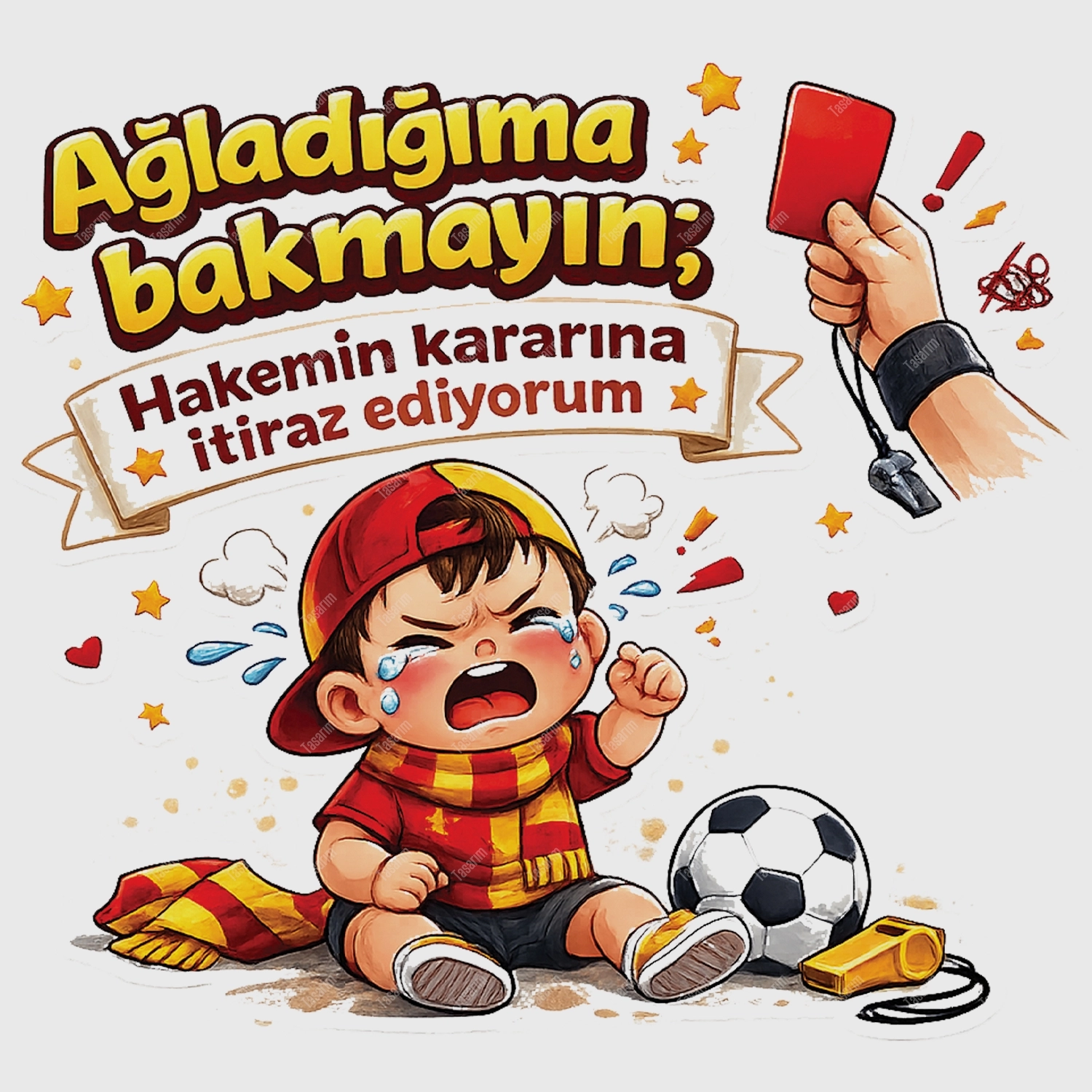 Ağladığıma Bakmayın Hakemin Kararına İtiraz Ediyorum - Bebek Body Zıbın