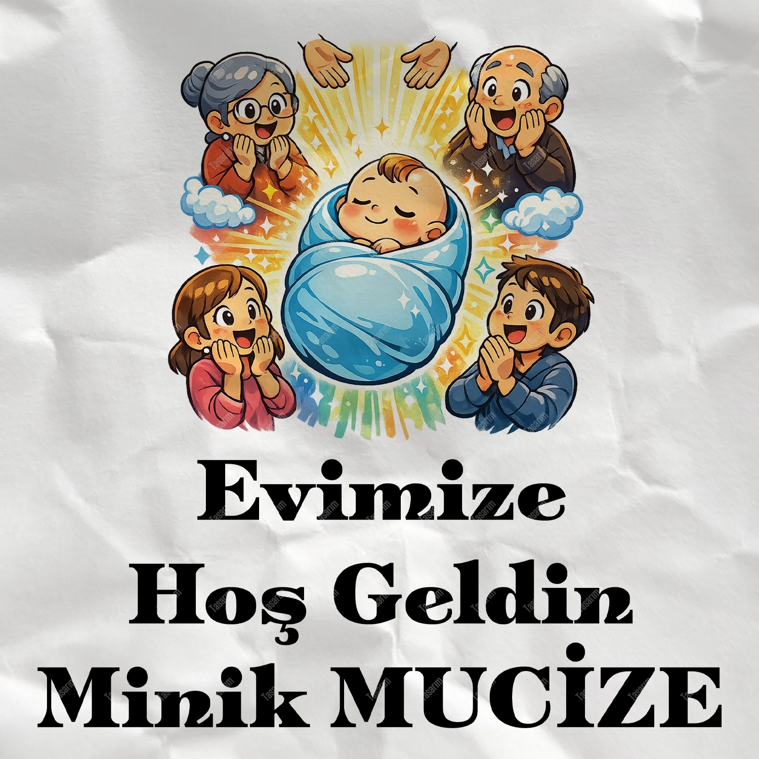 Evimize Hoş Geldin Minik Mucize - Bebek & Body & Zıbın