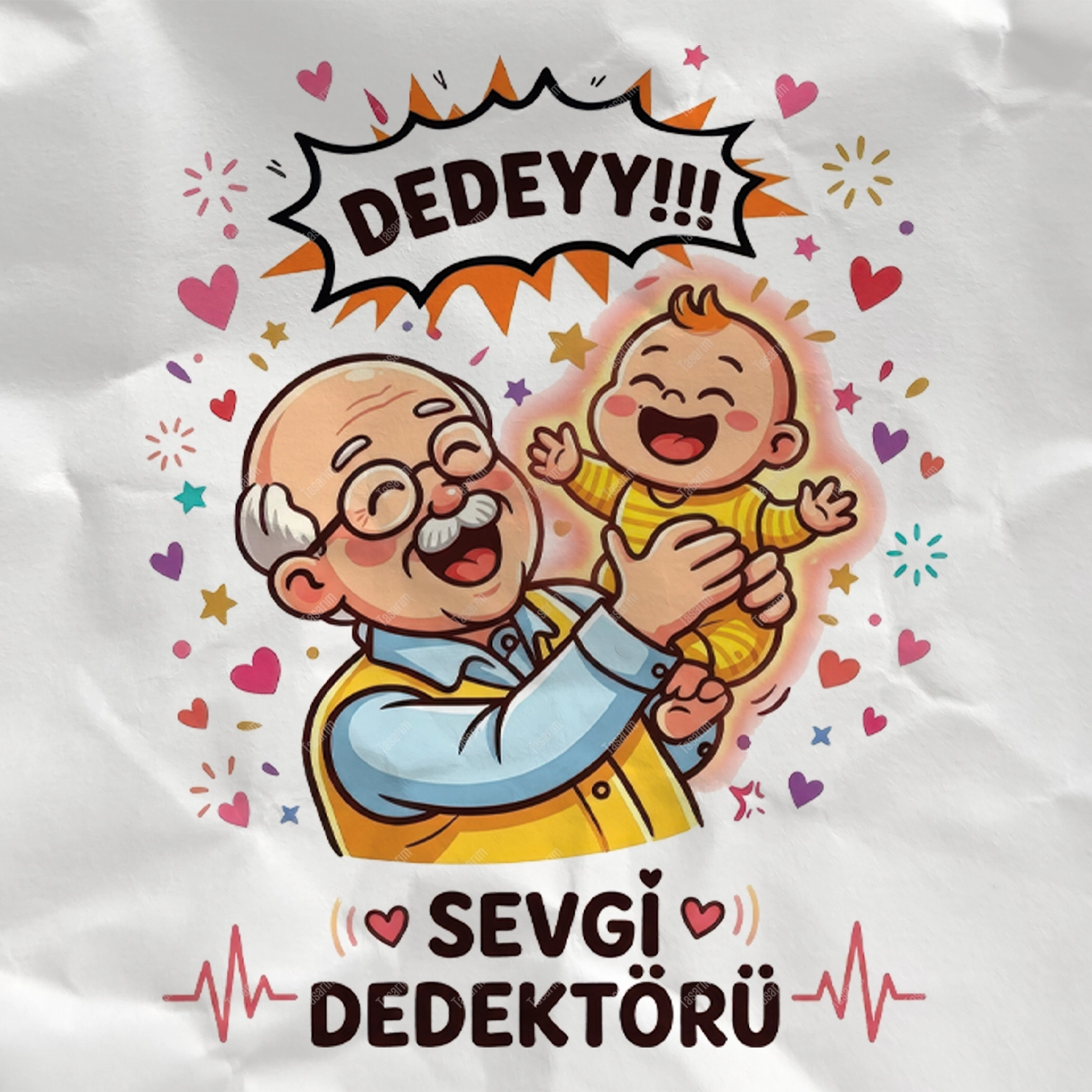 Dedeyy Sevgi Dedektörü - Bebek Body Zıbın