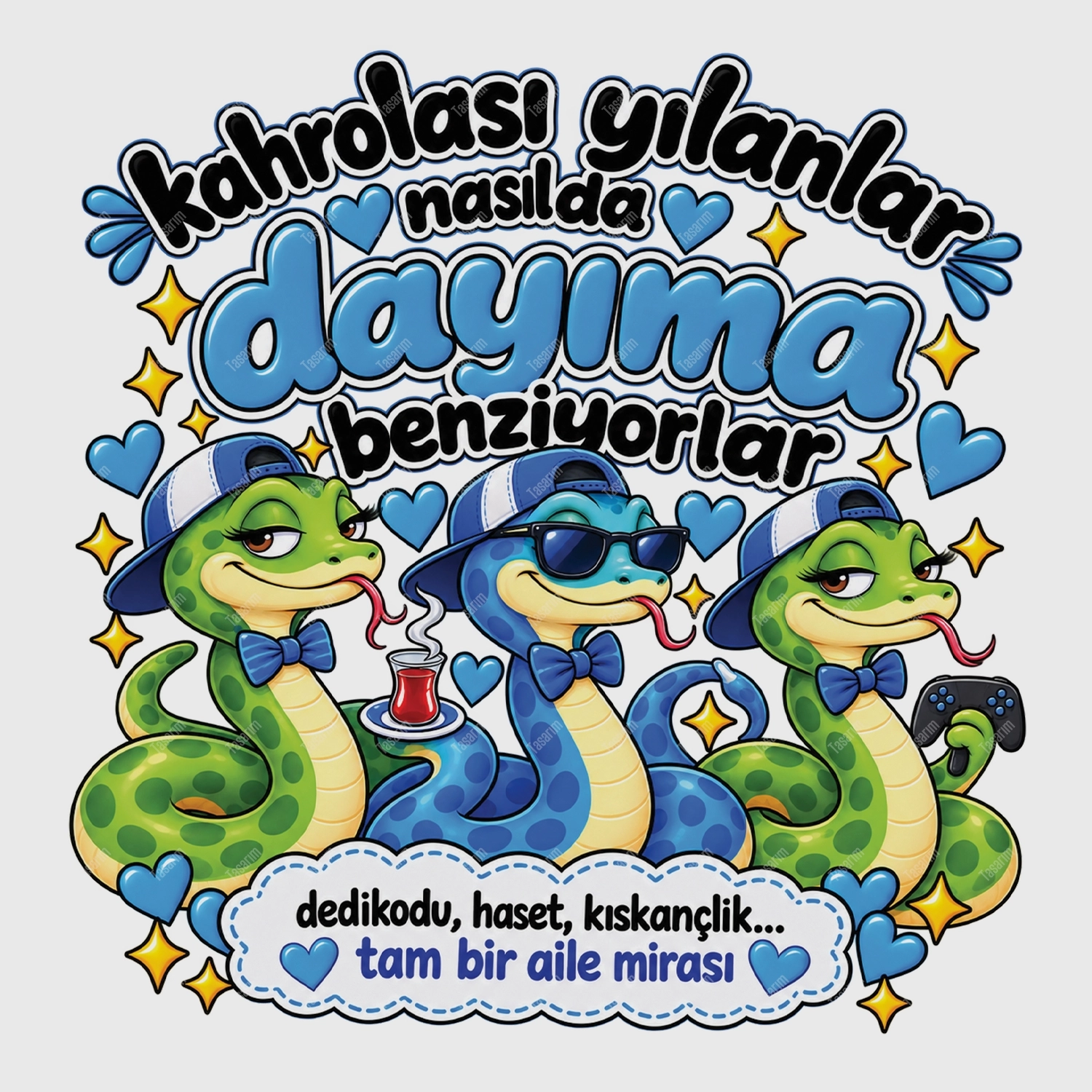 Kahrolası Yılanlar Nasılda Dayıma Benziyorlar - Bebek Body Zıbın