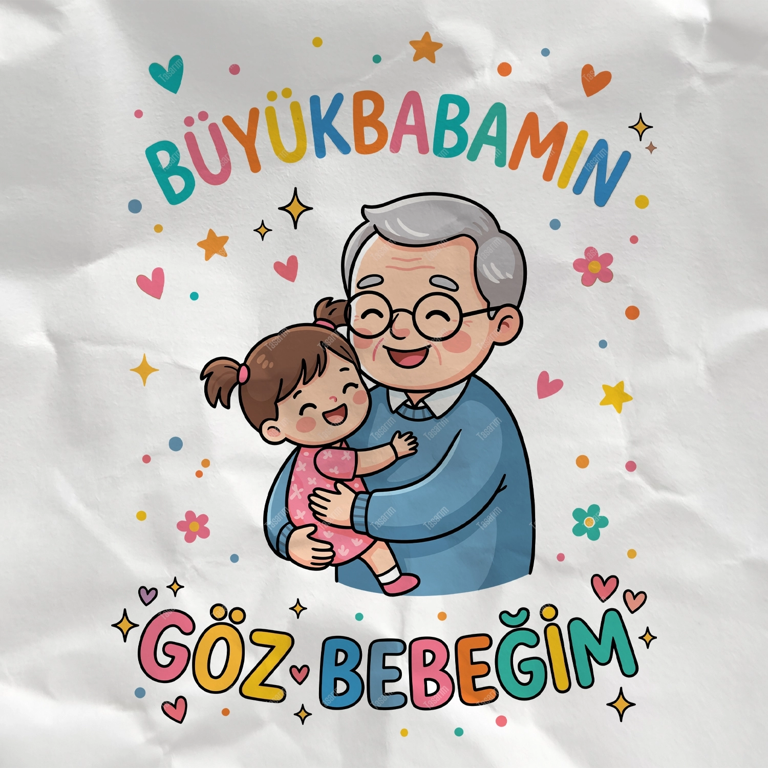 Büyükbabamın Göz Bebeğim - Bebek Body Zıbın