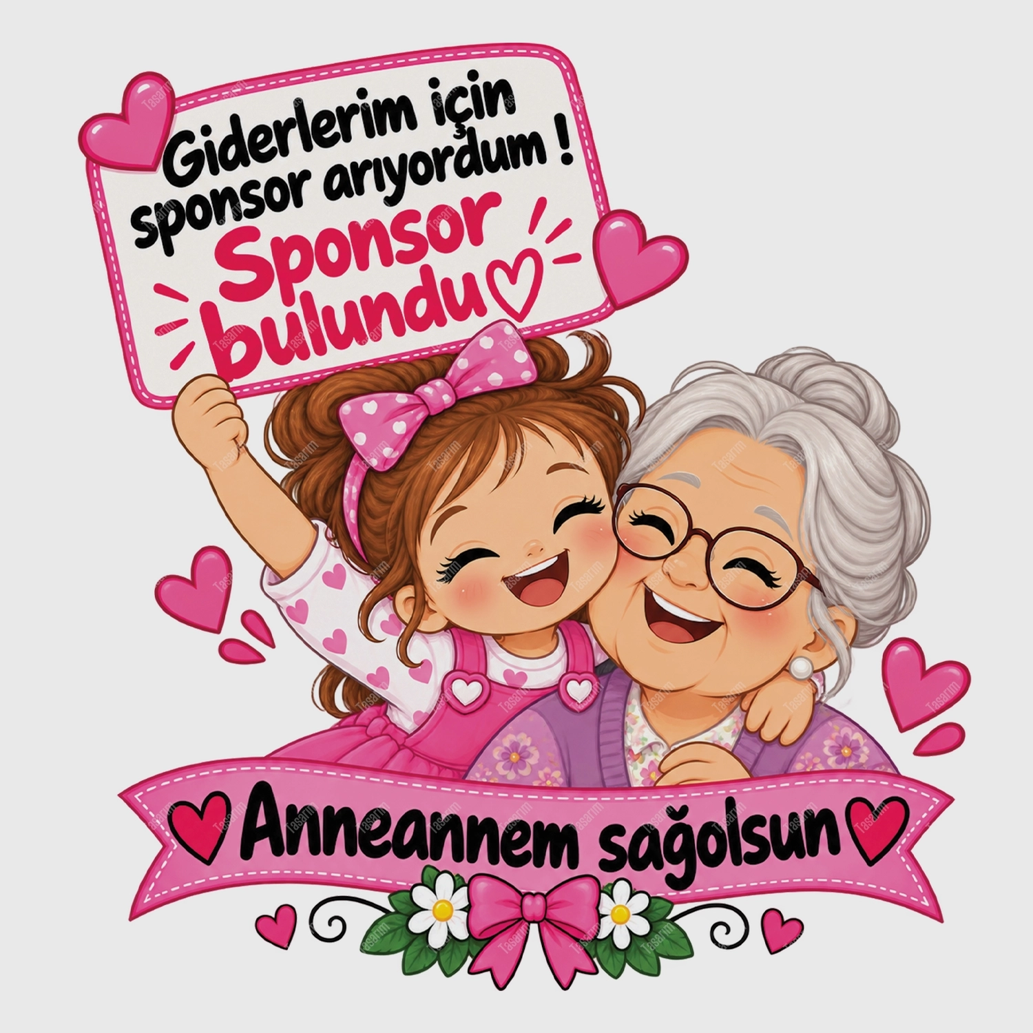 Giderlerim İçin Sponsor Arıyordum Sponsor Bulundu Anneannem Sağolsun - Bebek Body Zıbın