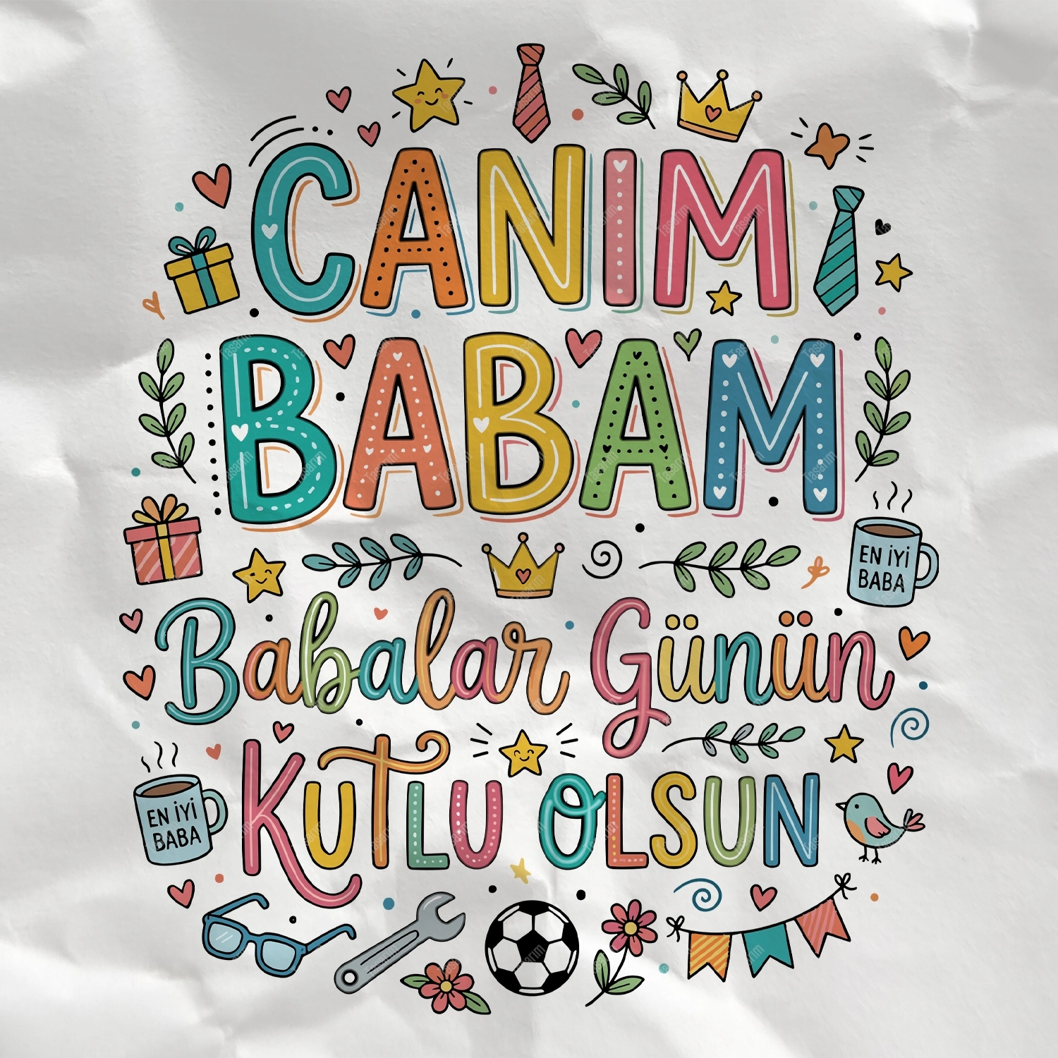 Canım Babam Babalar Günün Kutlu Olsun - Bebek Body Zıbın