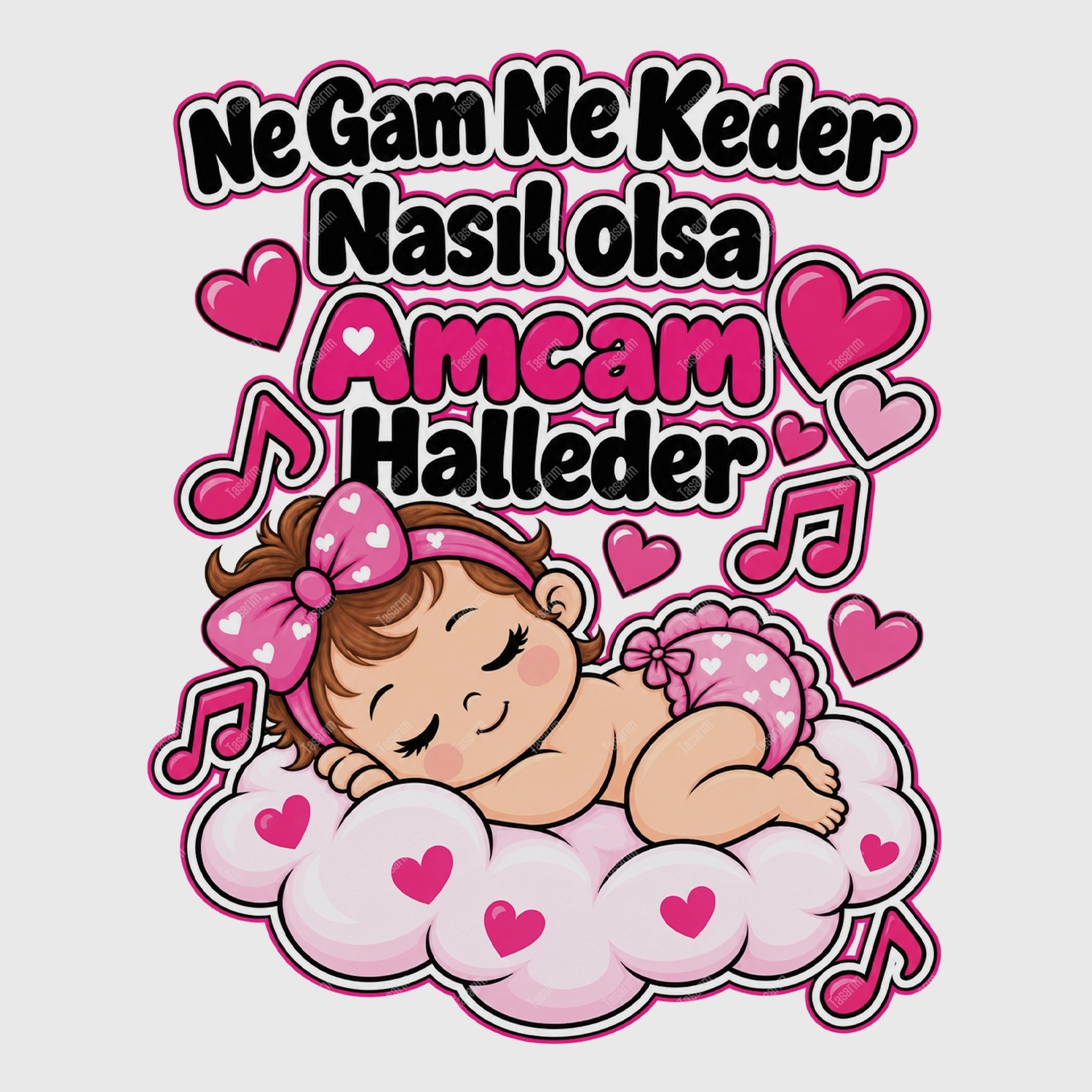 Ne Gam Ne Keder Nasıl Olsa Amcam Halleder - Bebek Body Zıbın
