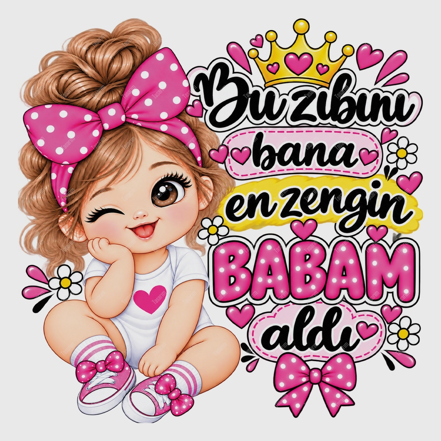 Bu Zıbını Bana En Zengin Babam Aldı - Bebek Body Zıbın