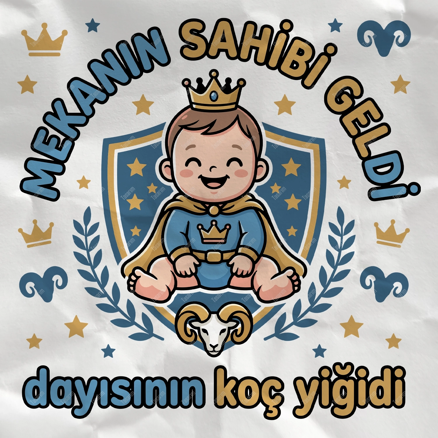 Mekanın Sahibi Geldi Dayısının Koç Yiğidi - Bebek Body Zıbın