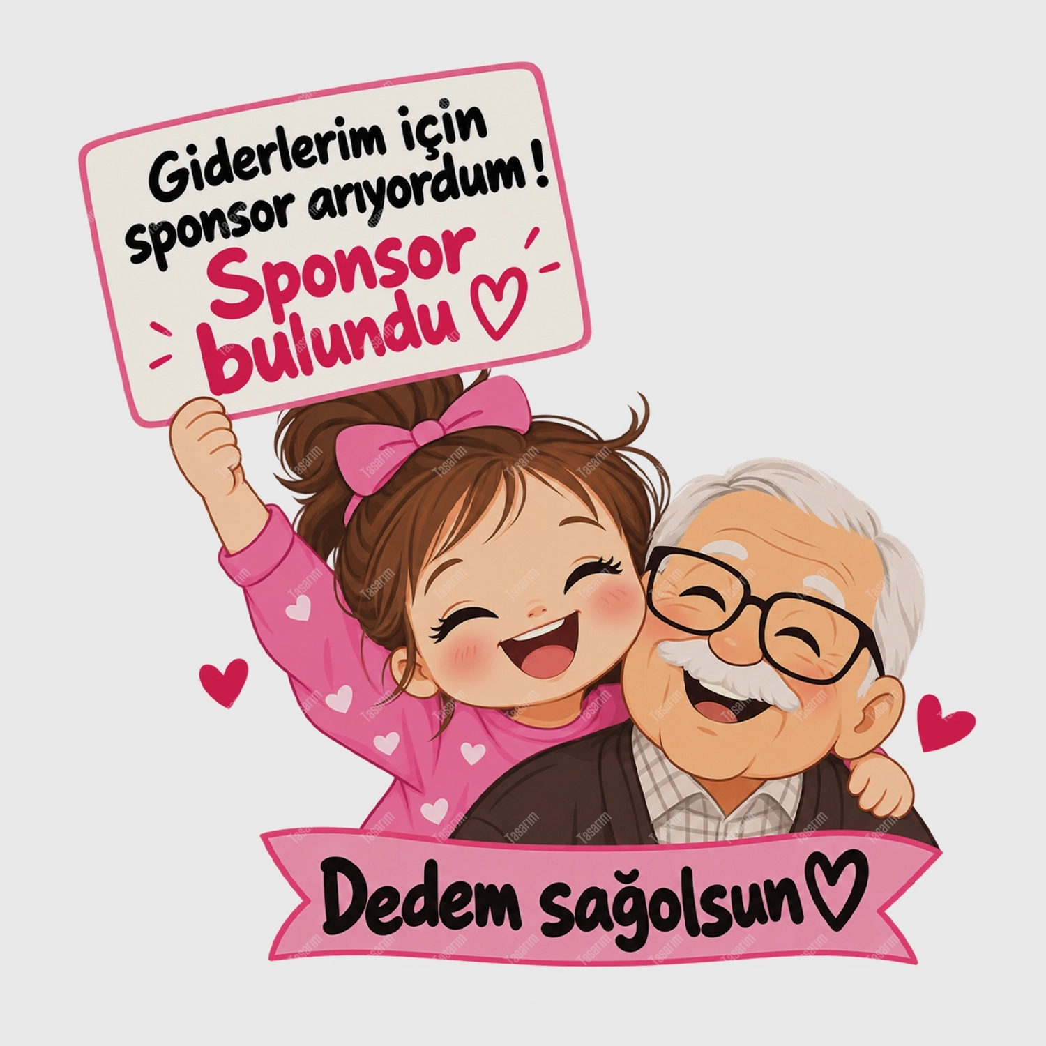 Giderlerim İçin Sponsor Arıyordum Sponsor Bulundu Dedem Sağolsun - Bebek Body Zıbın