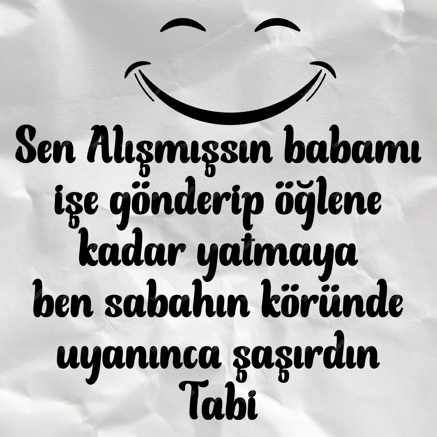 Sen Alışmışsın Babamı İşe Gönderip Öğlene Kadar Yatmaya Ben Sabahın Köründe Uyanınca Şaşırdın Tabi - Bebek Body Zıbın
