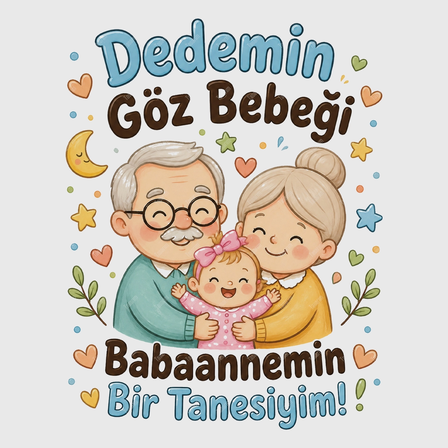 Dedemin Göz Bebeği Babaannemin Bir Tanesiyim - Bebek Body Zıbın