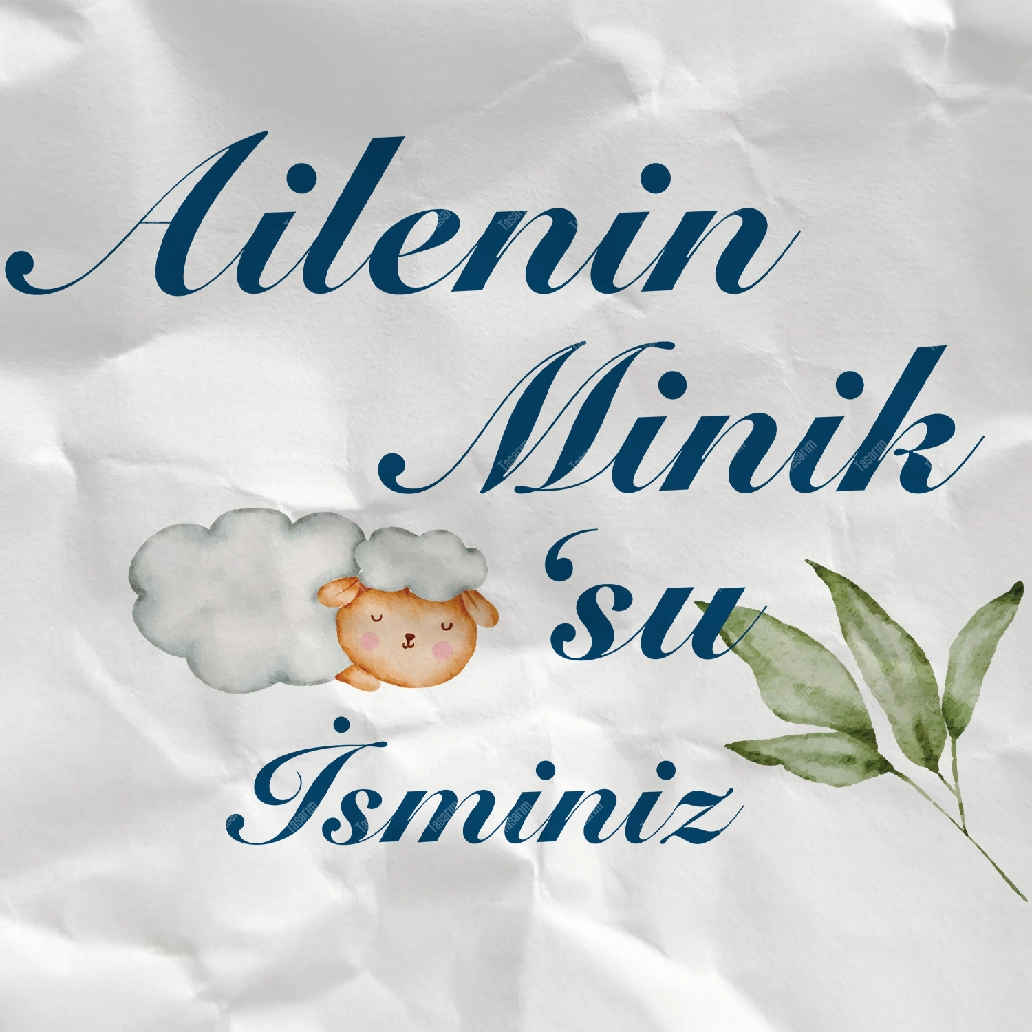Ailenin Minik Kuzusu - Bebek Body Zıbın