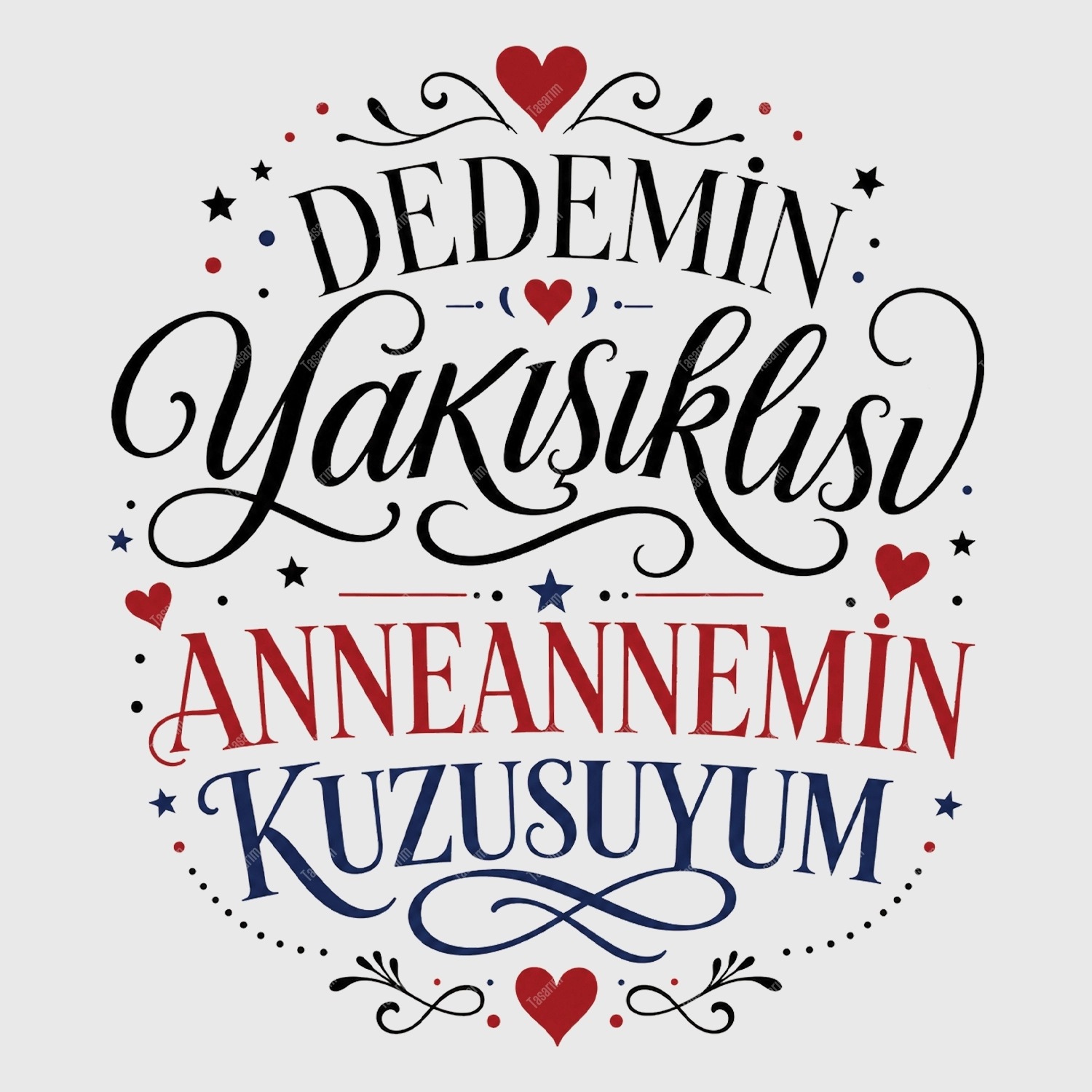 Dedemin Yakışıklısı Anneannemin Kuzusuyum - Bebek Body Zıbın