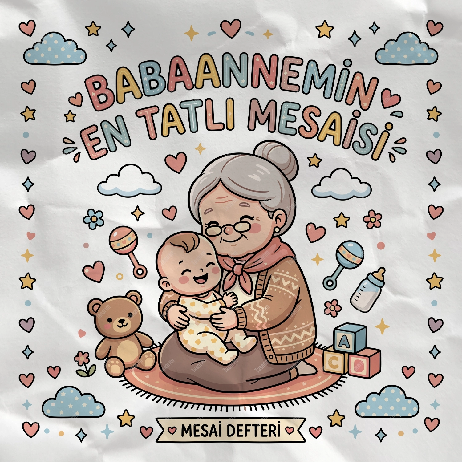 Babaannemin En Tatlı Mesaisi - Bebek Body Zıbın