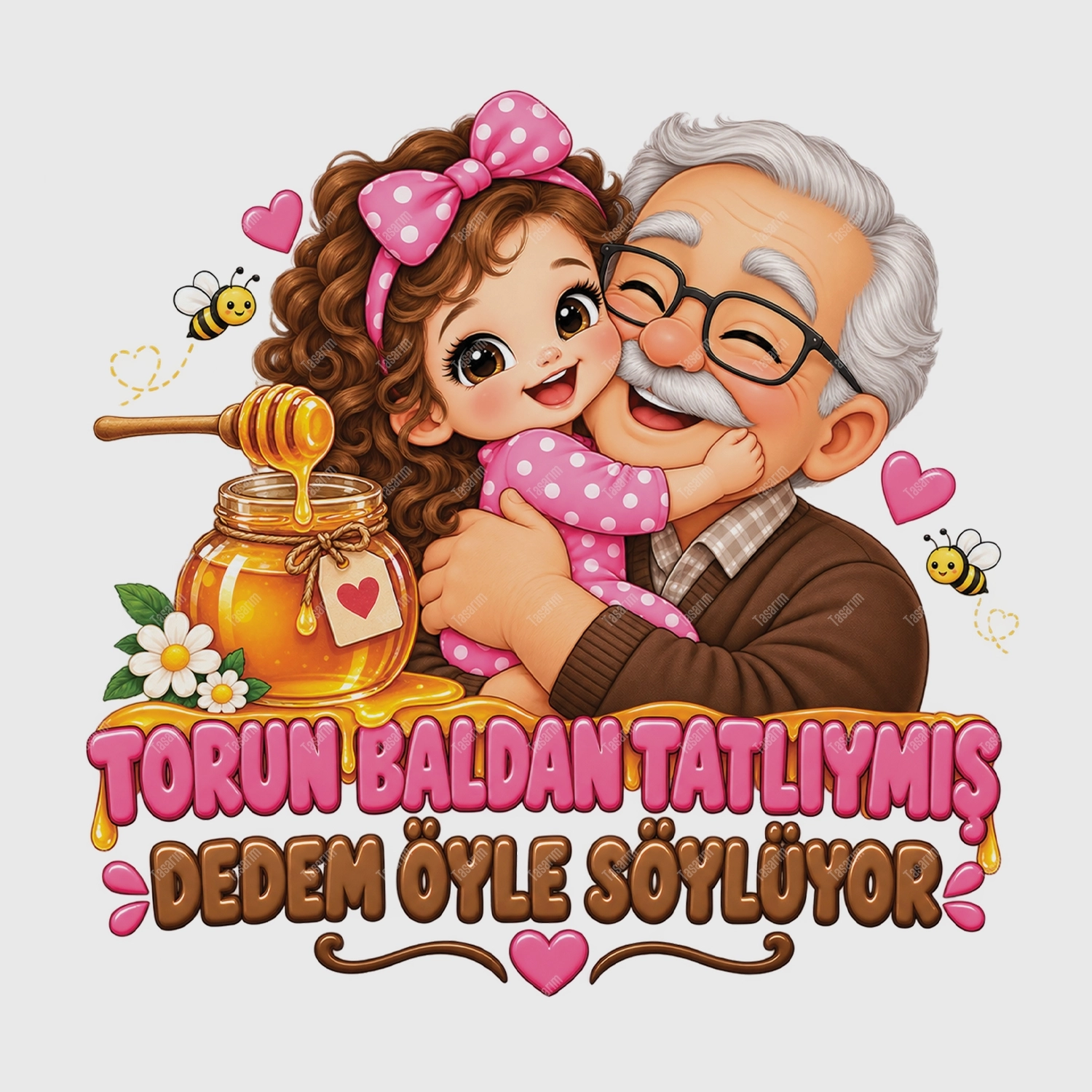 Torun Baldan Tatlıymış Dedem Öyle Söylüyor - Bebek Body Zıbın