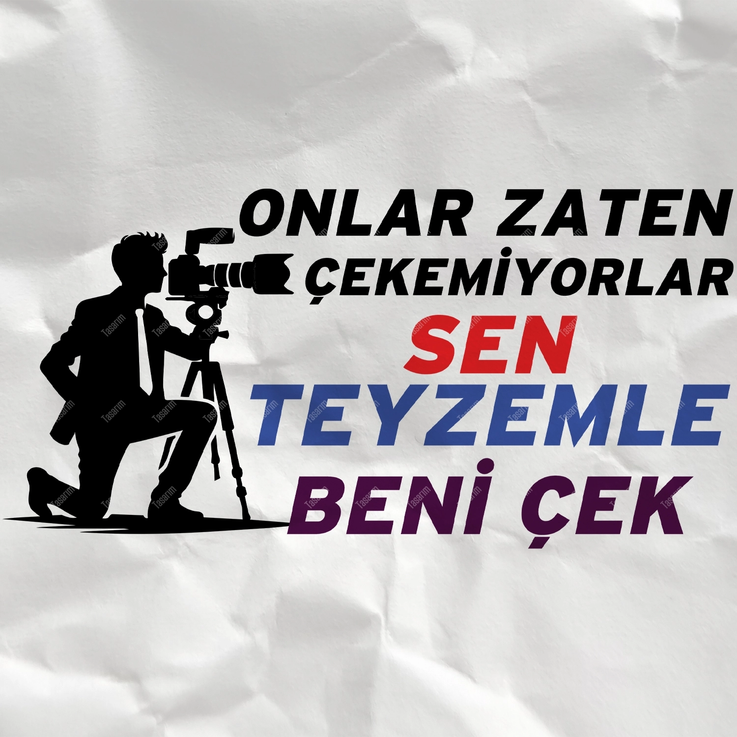 Onlar Zaten Çekemiyorlar Sen Teyzemle Beni Çek - Bebek Body Zıbın