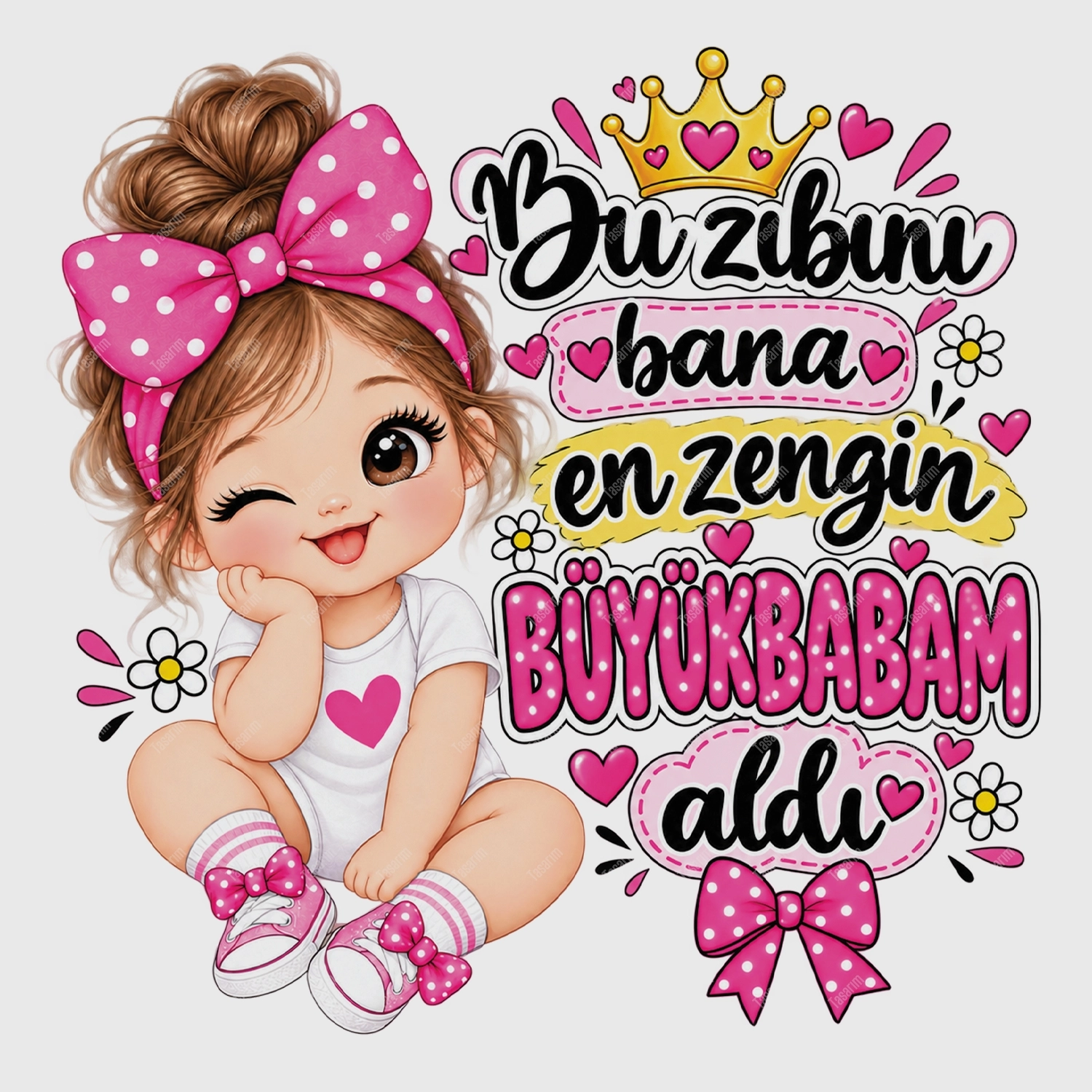 Bu Zıbını Bana En Zengin Büyükbabam Aldı - Bebek Body Zıbın