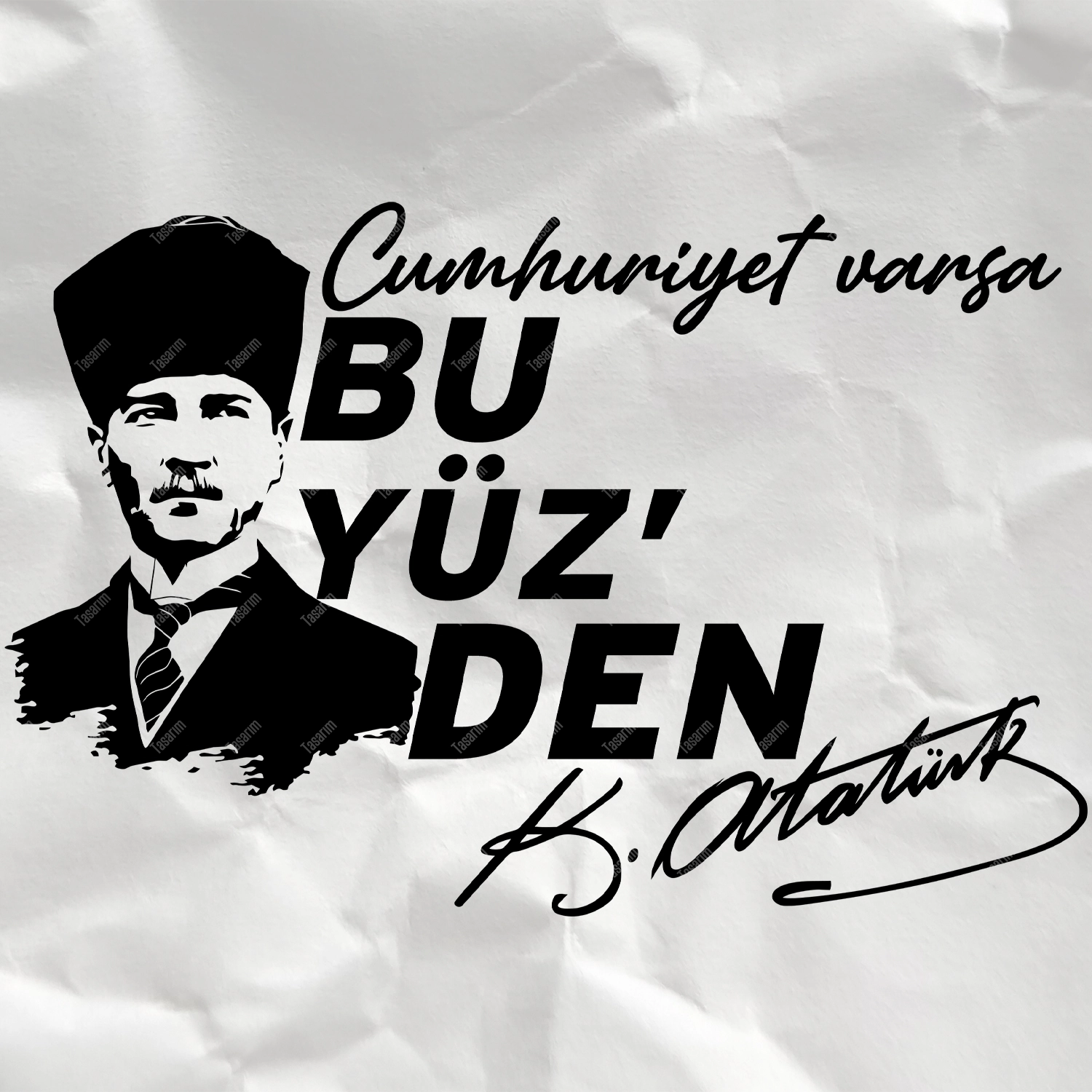 Cumhuriyet Varsa Bu Yüzden - Bebek Body Zıbın