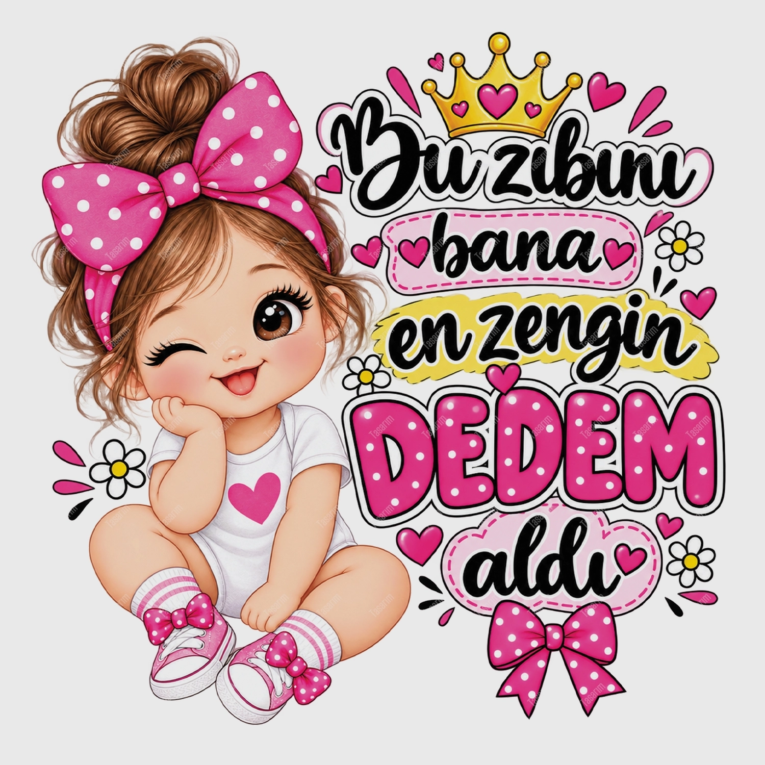 Bu Zıbını Bana En Zengin Dedem Aldı - Bebek Body Zıbın