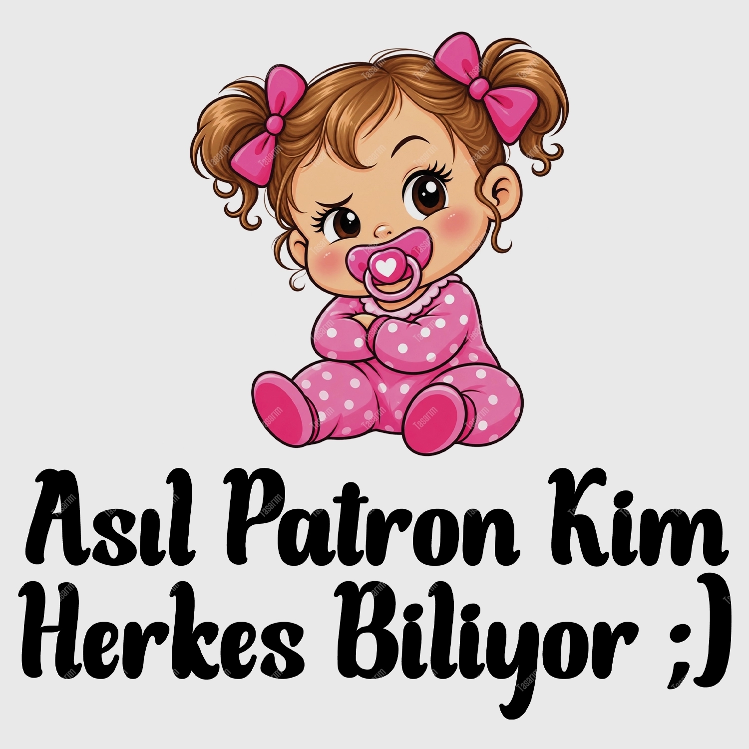 Asıl Patron Kim Herkes Biliyor - Bebek Body Zıbın