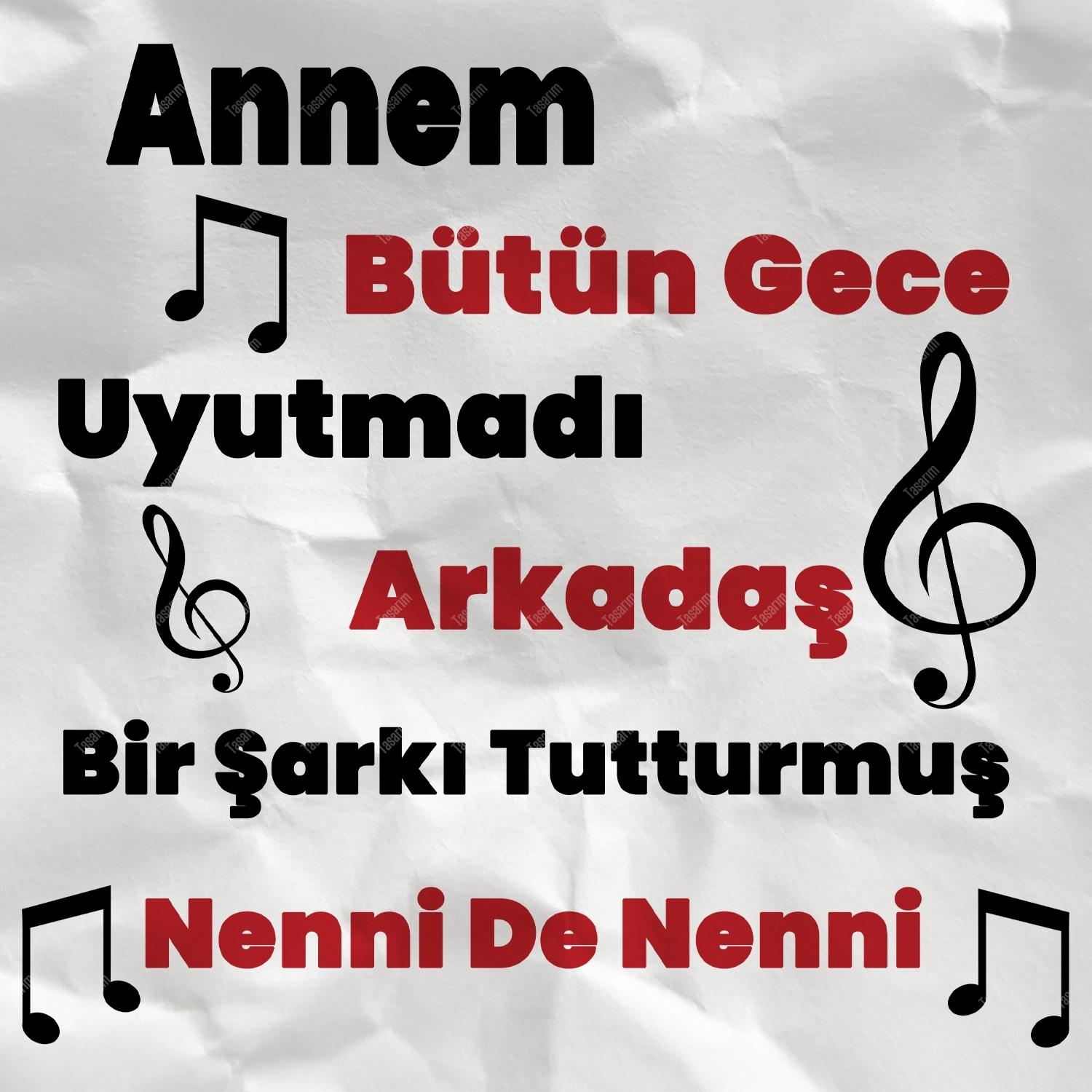 Annem Bütün Gece Uyutmadı Arkadaş - Bebek Body Zıbın