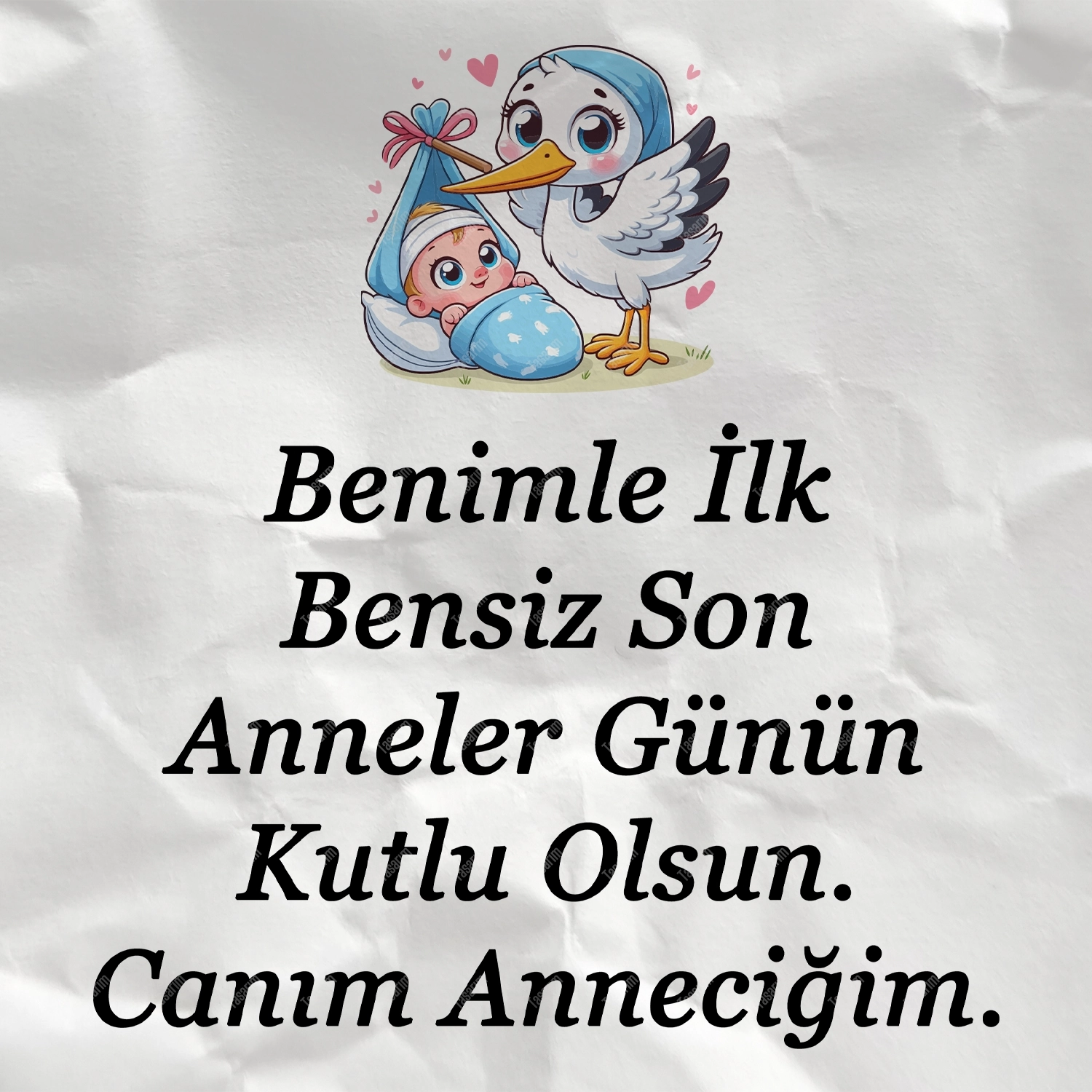 Benimle İlk Bensiz Son Anneler Günün Kutlu Olsun Canım Anneciğim - Bebek Body Zıbın